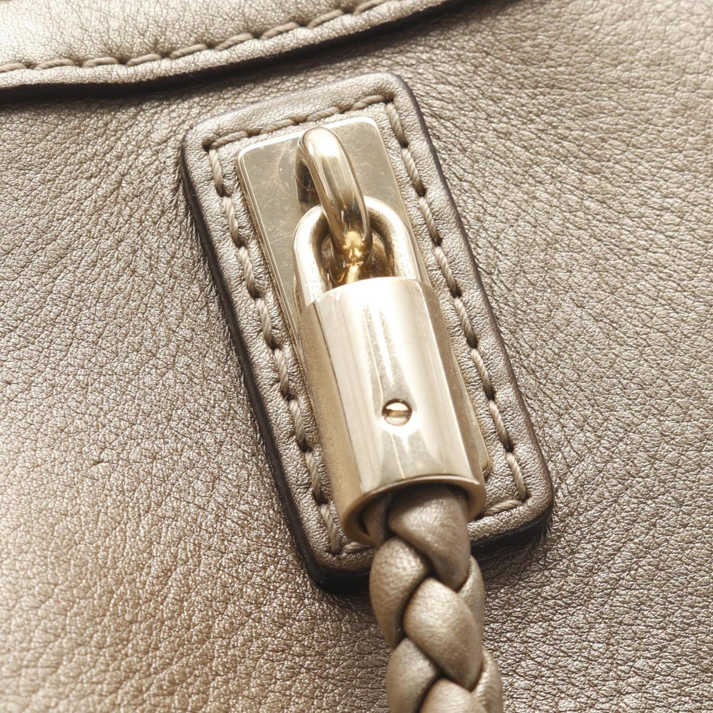 Gucci Gold Leather Tote Bag ( )