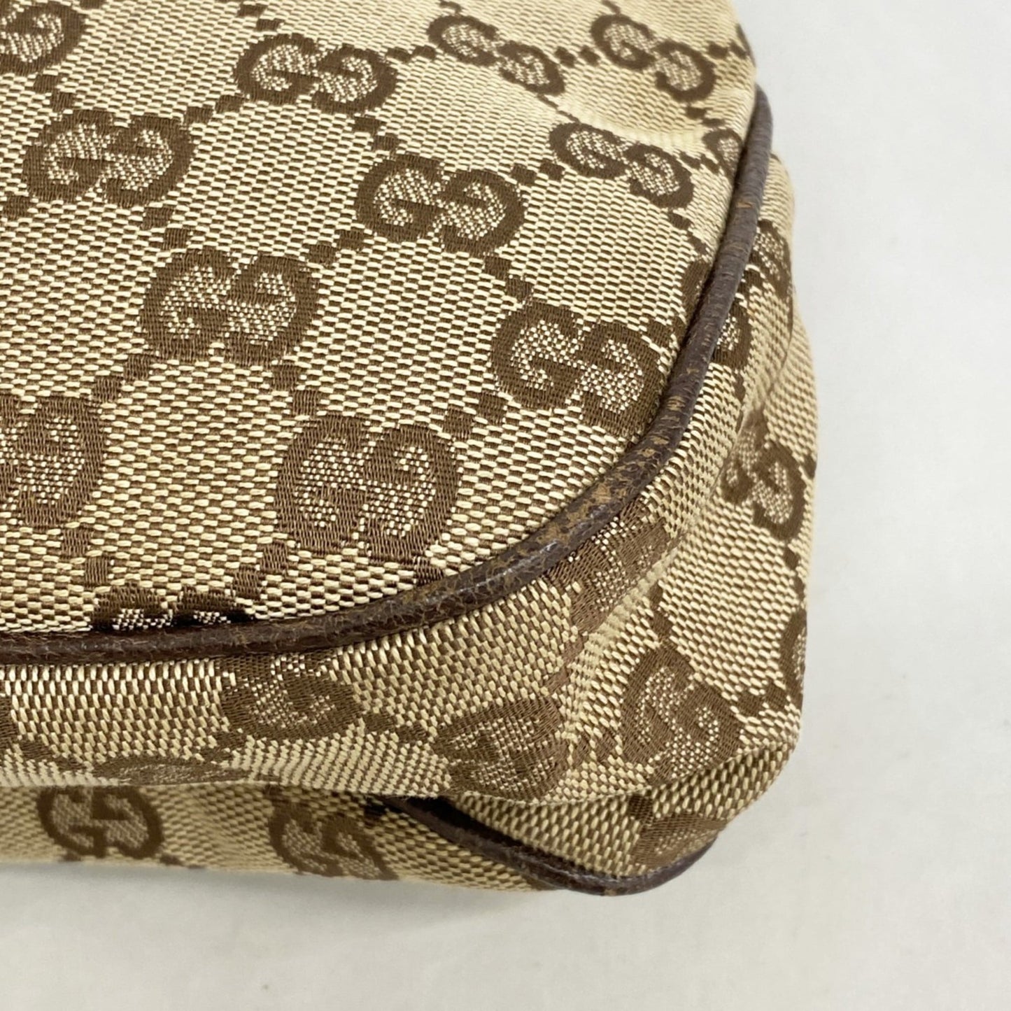 Gucci Brown Canvas Tote Bag ( )