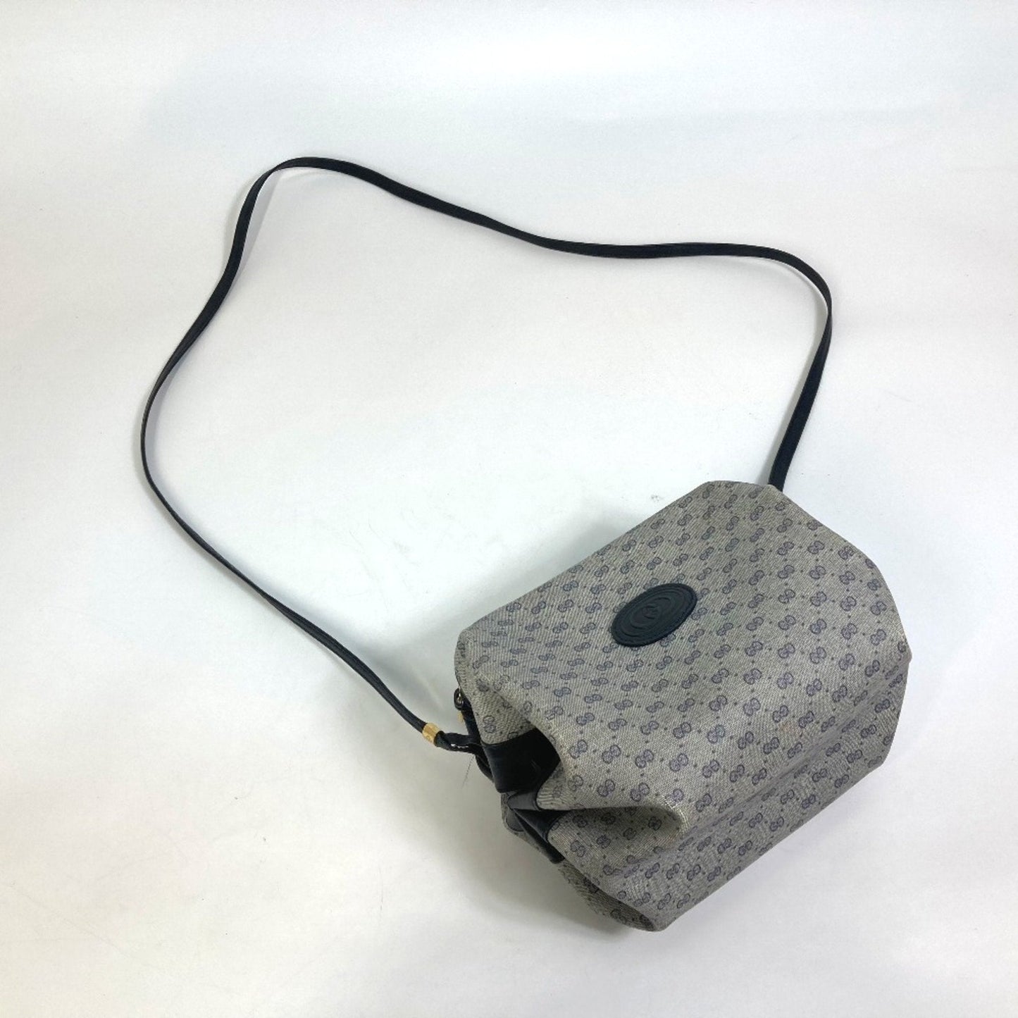 Gucci Navy Pvc Leather Pochette Shoulder Bag ( )