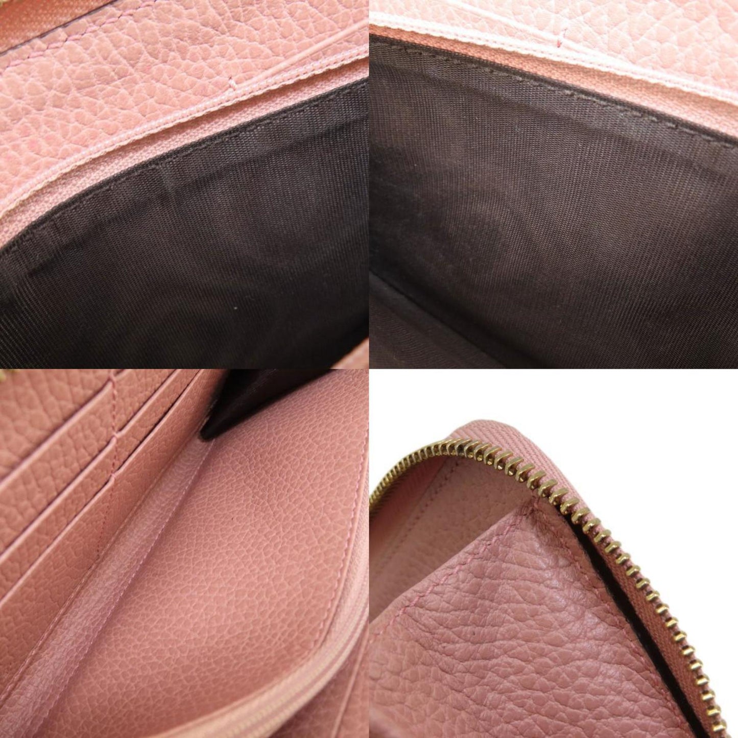 Gucci Pink Leather Long Wallet (Bi-Fold) ( )