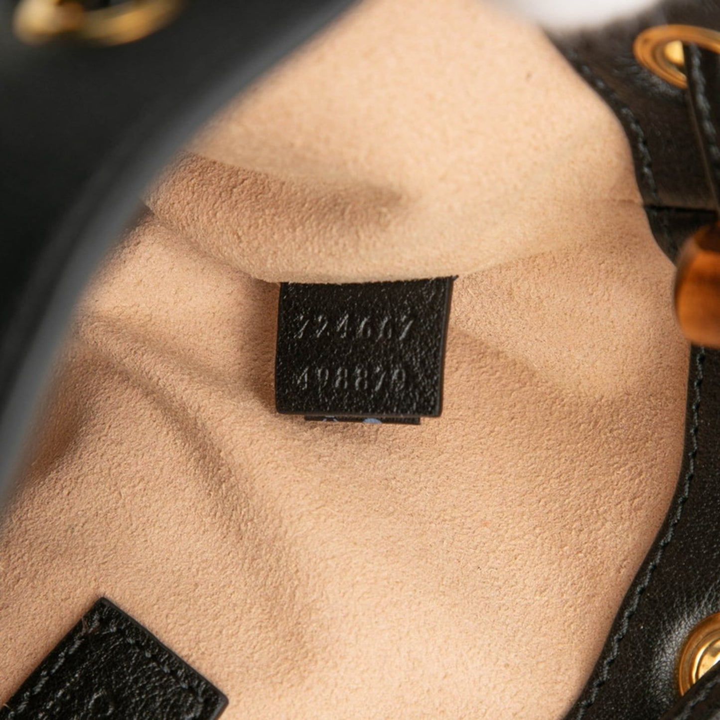 Gucci Bamboo Black Leather Shoulder Bag ( )
