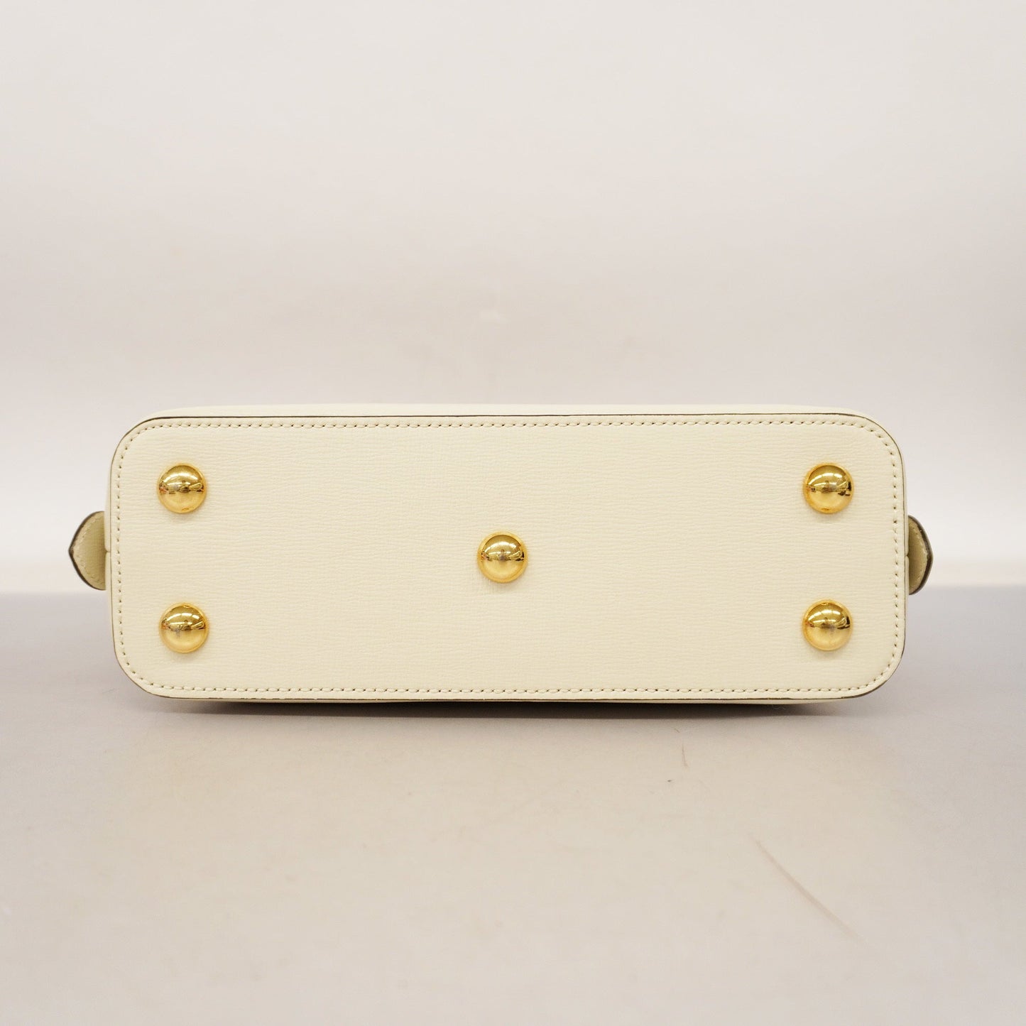 GUCCI Auth  Horsebit 2way Bag 621220 GG Supreme Beige,White