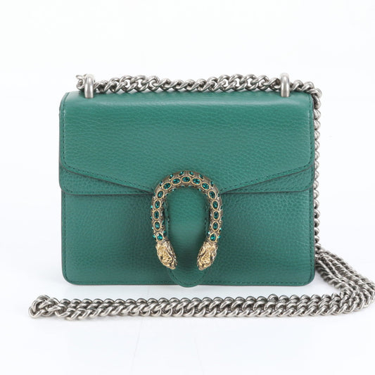 Gucci Green Leather Shoulder Bag ( )