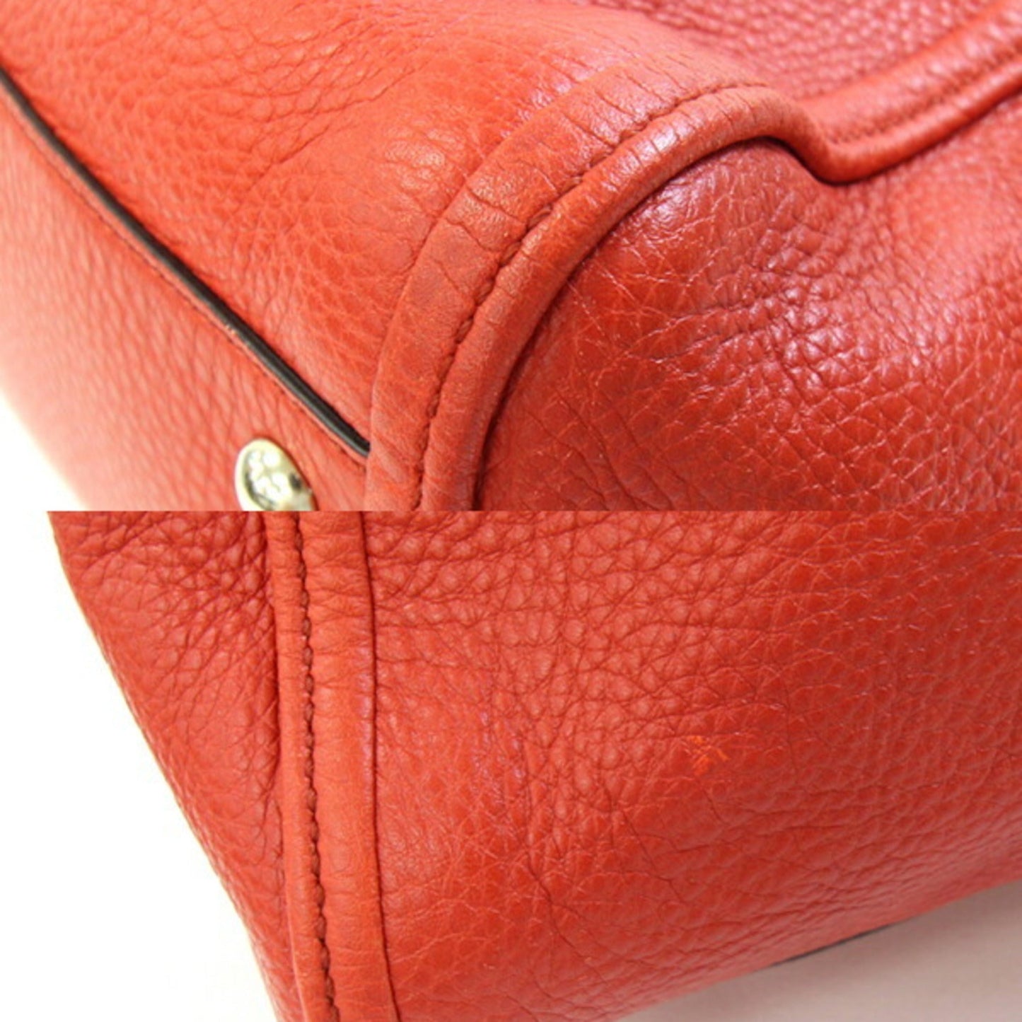 Gucci Soho Red Color Leather Tote Bag ( )