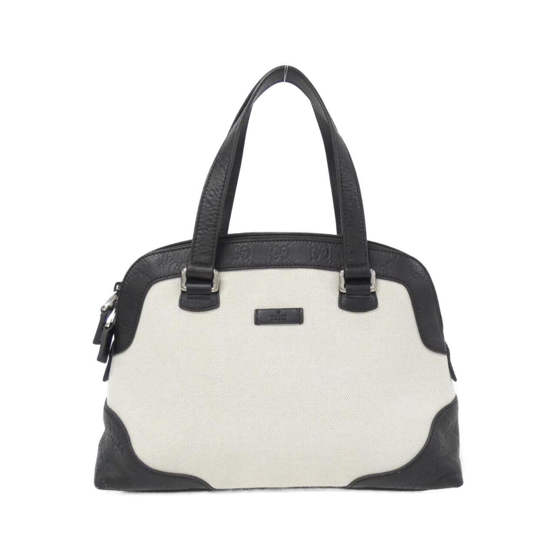 Gucci Leather Canvas Shoulder Bag