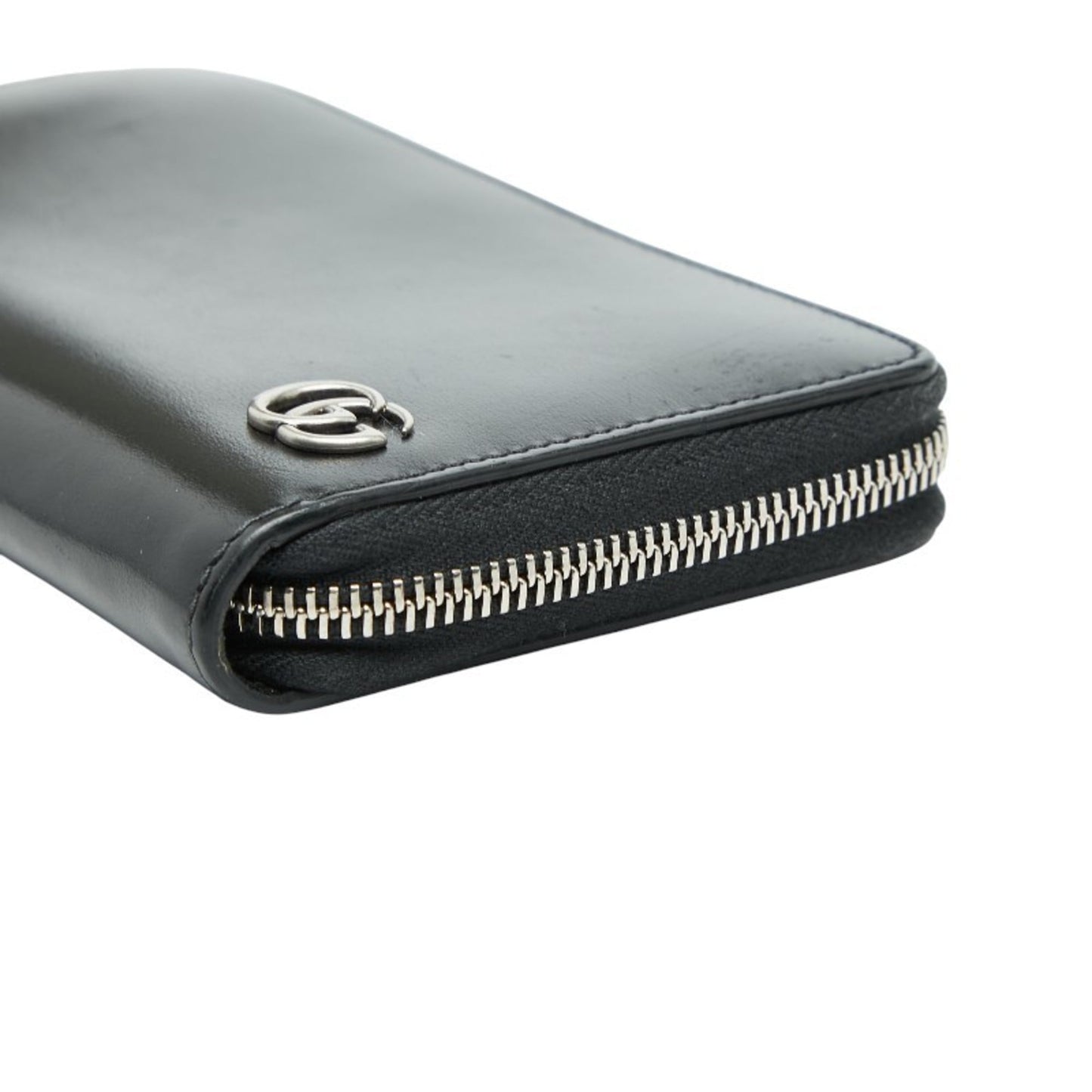 Gucci Black Leather Long Wallet (Bi-Fold) ( )