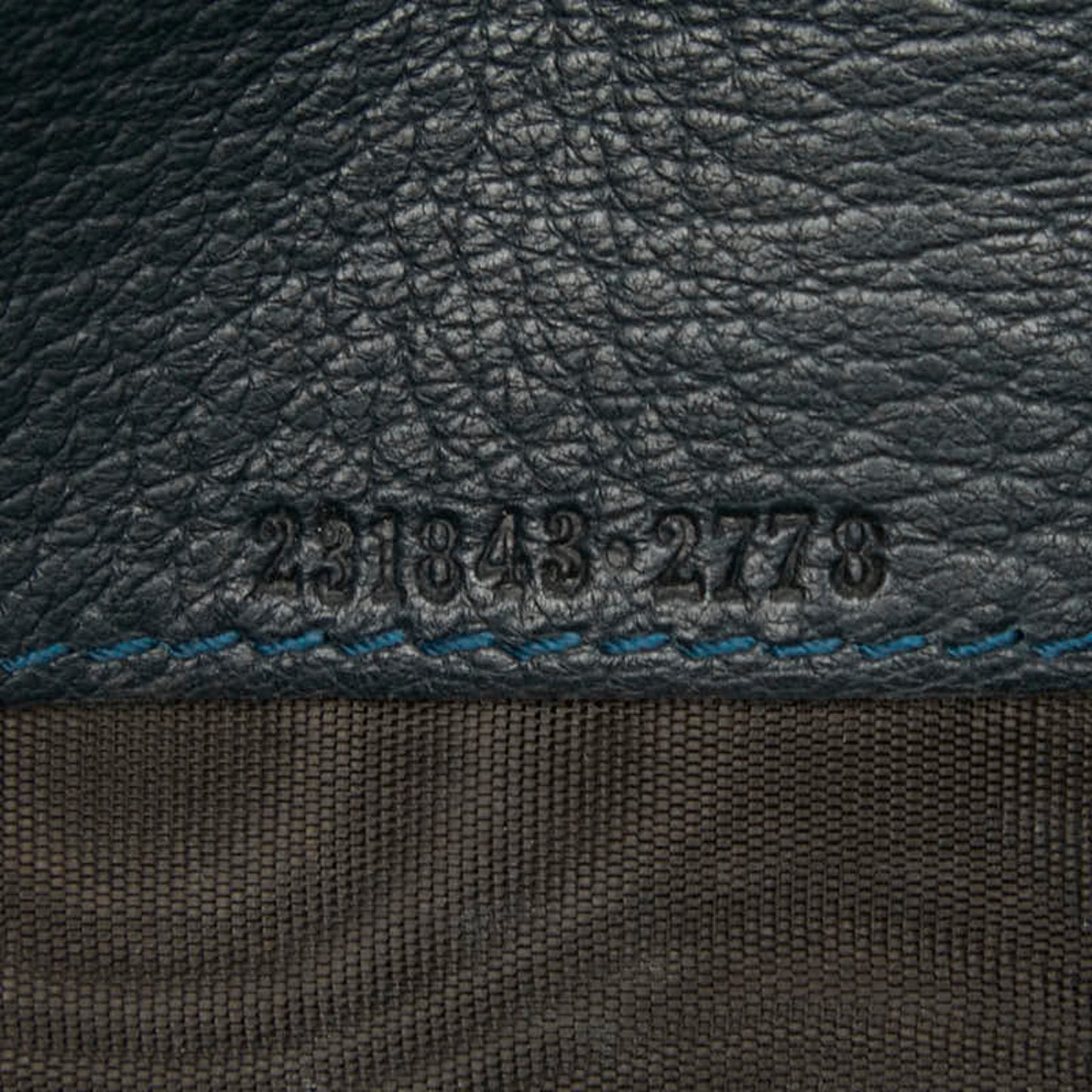 Gucci Navy Leather Long Wallet (Bi-Fold) ( )