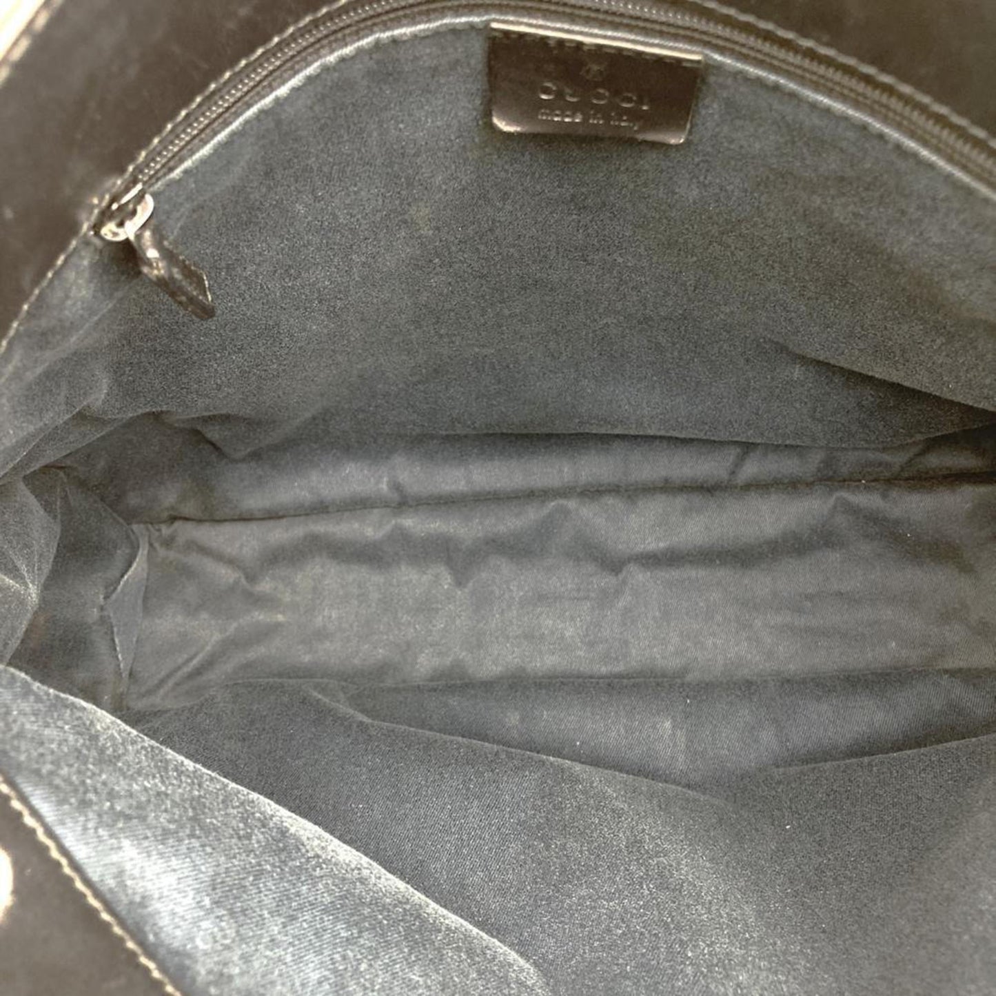 Gucci Black Denim Leather Shoulder Bag ( )