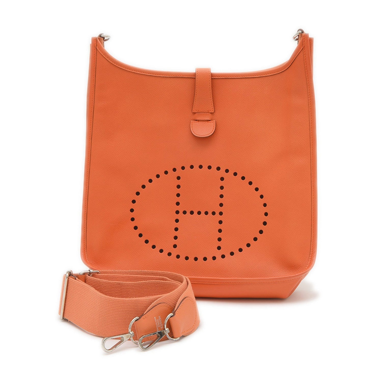 Hermes Orange Epsom Leather Shoulder Bag ( )