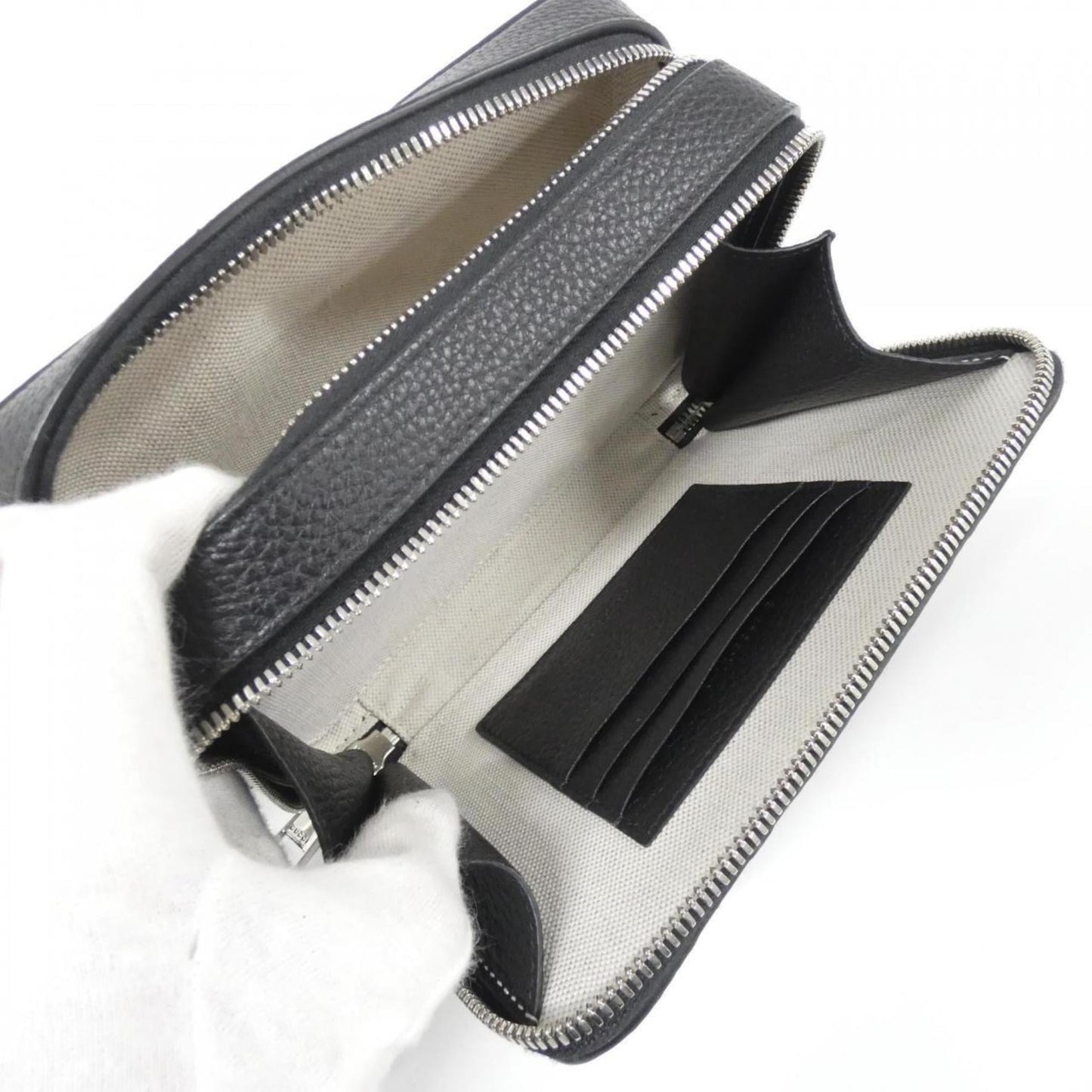 Gucci Black Gg Leather Shoulder Bag ( )