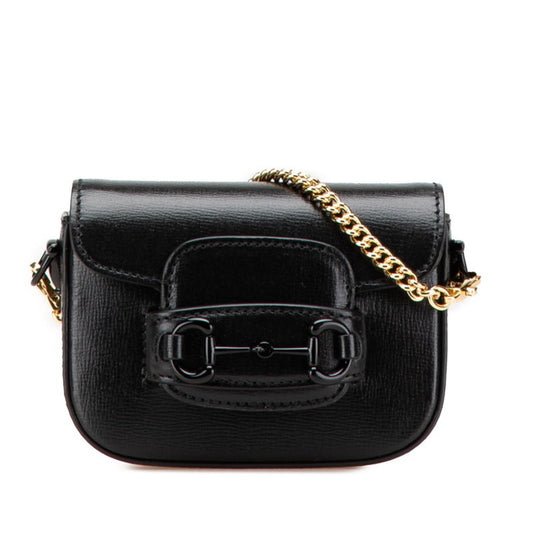 Gucci Black Pvc Leather Shoulder Bag ( )