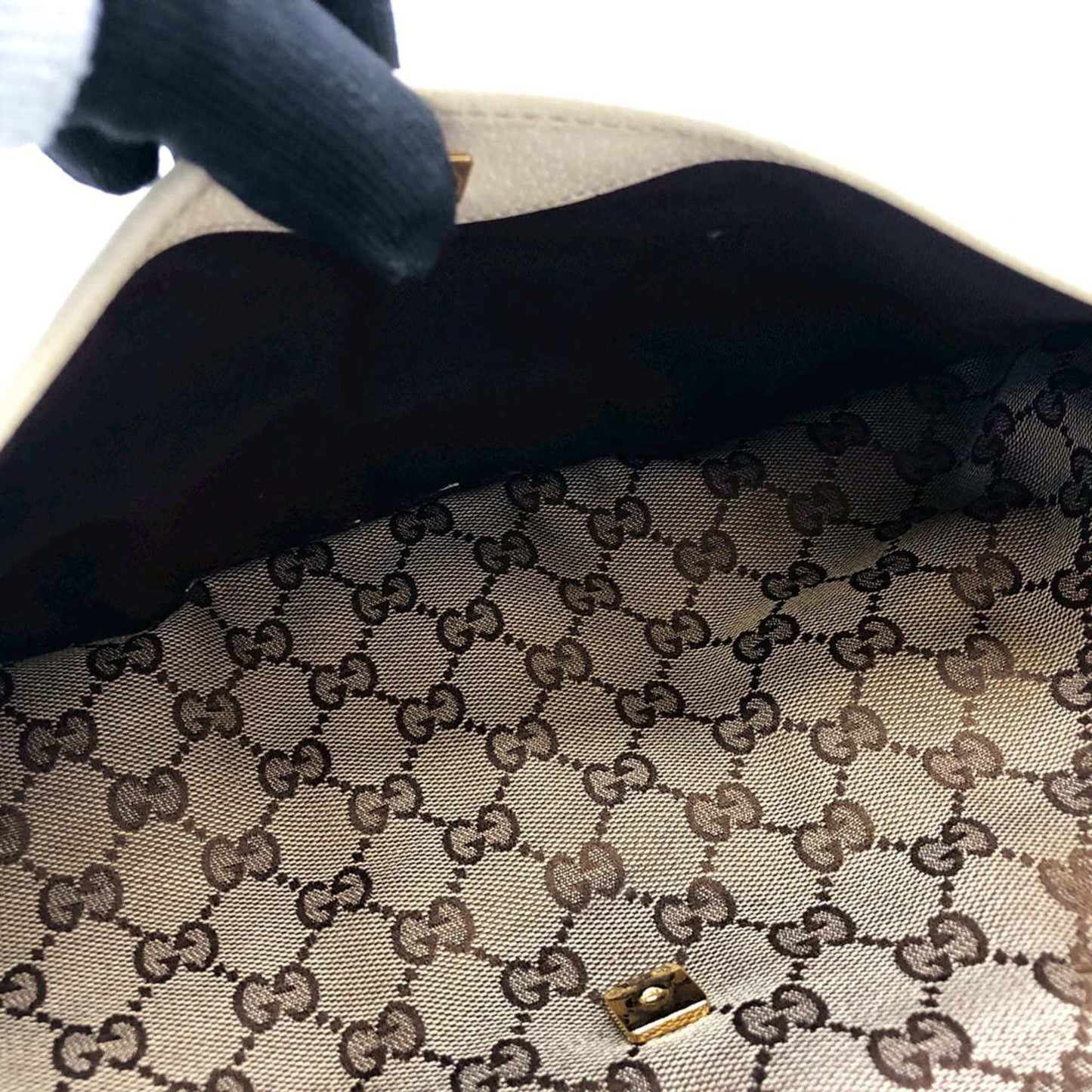 Gucci Gg Canvas Beige Gg Canvas Handbag Tote Bag ( )