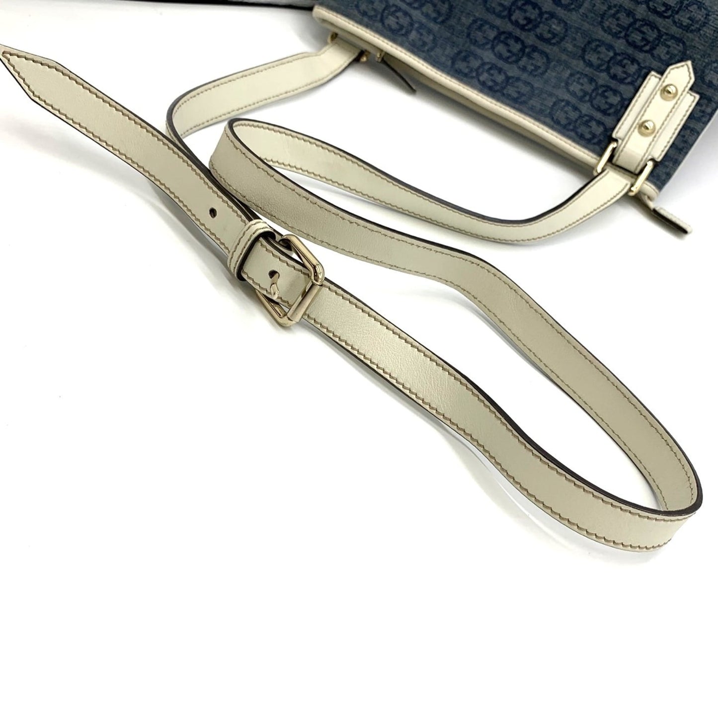 Gucci Blue Denim Shoulder Bag ( )