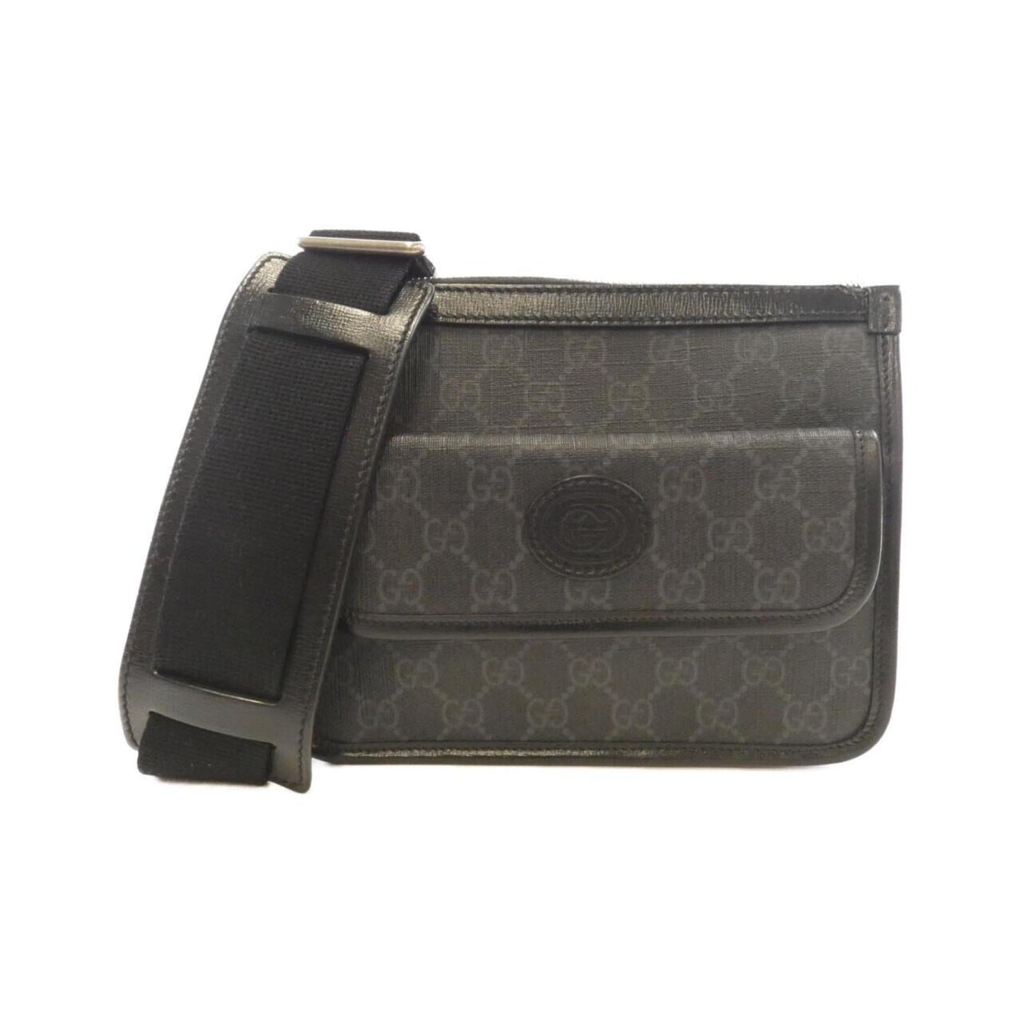 Gucci Black Gg Supreme Shoulder Bag ( )