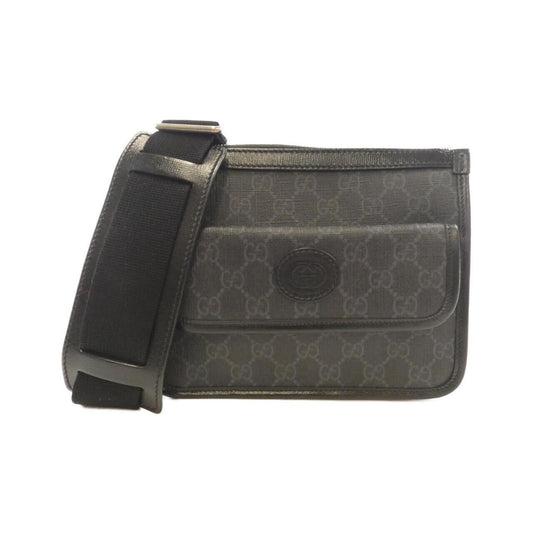Gucci Black Gg Supreme Shoulder Bag ( )