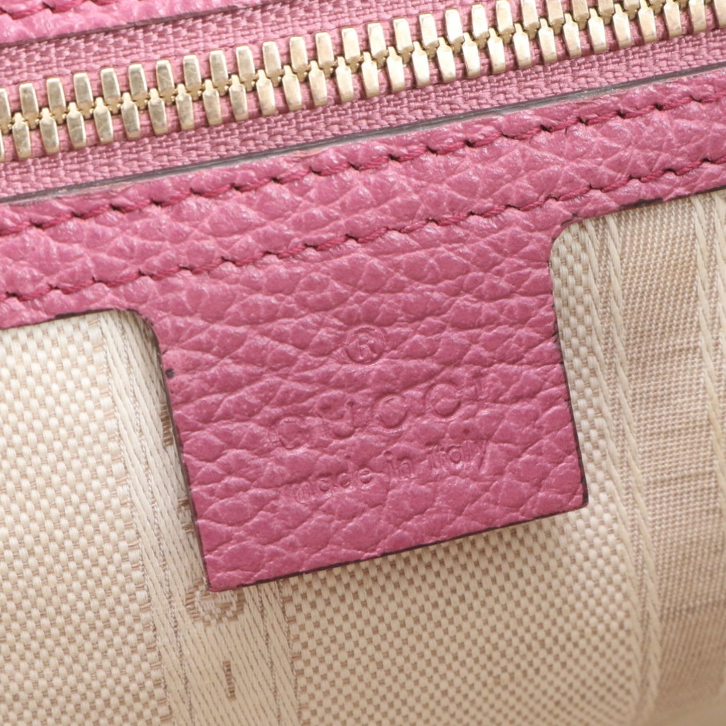 Gucci Pink Leather Shoulder Bag ( )