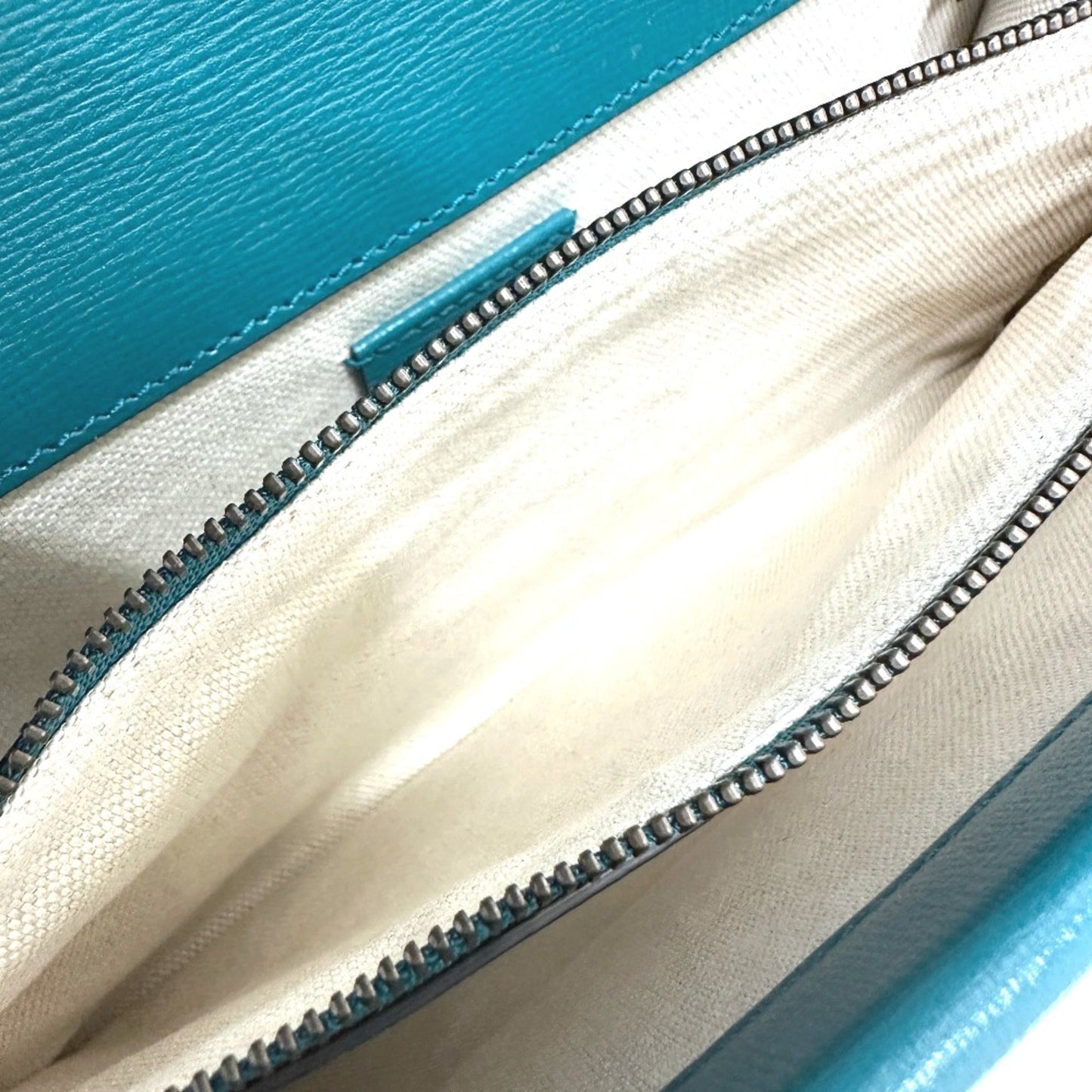 Gucci Blue Leather Shoulder Bag ( )