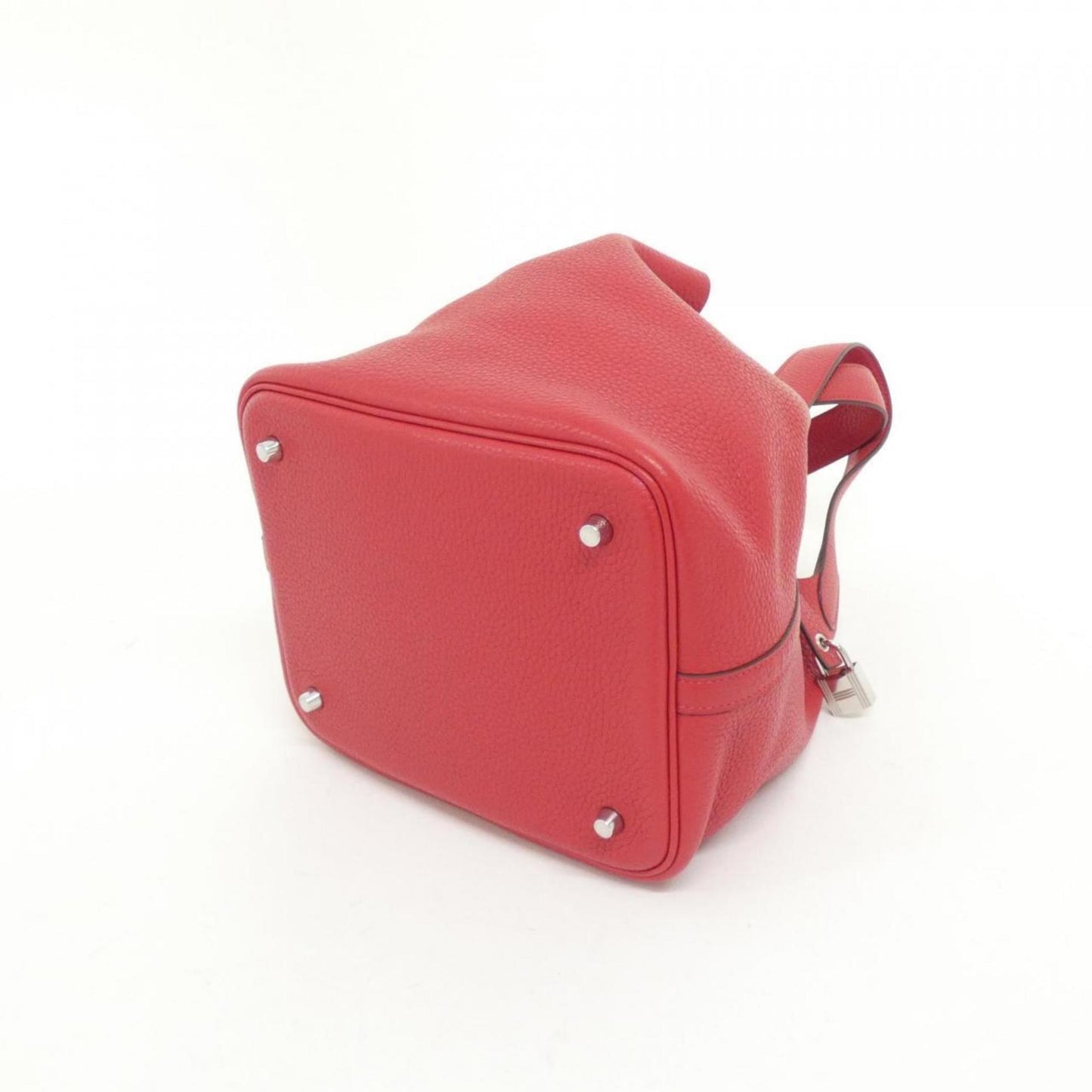Hermes Picotin Rouge Casaque Taurillon Clemence Leather Handbag ( )