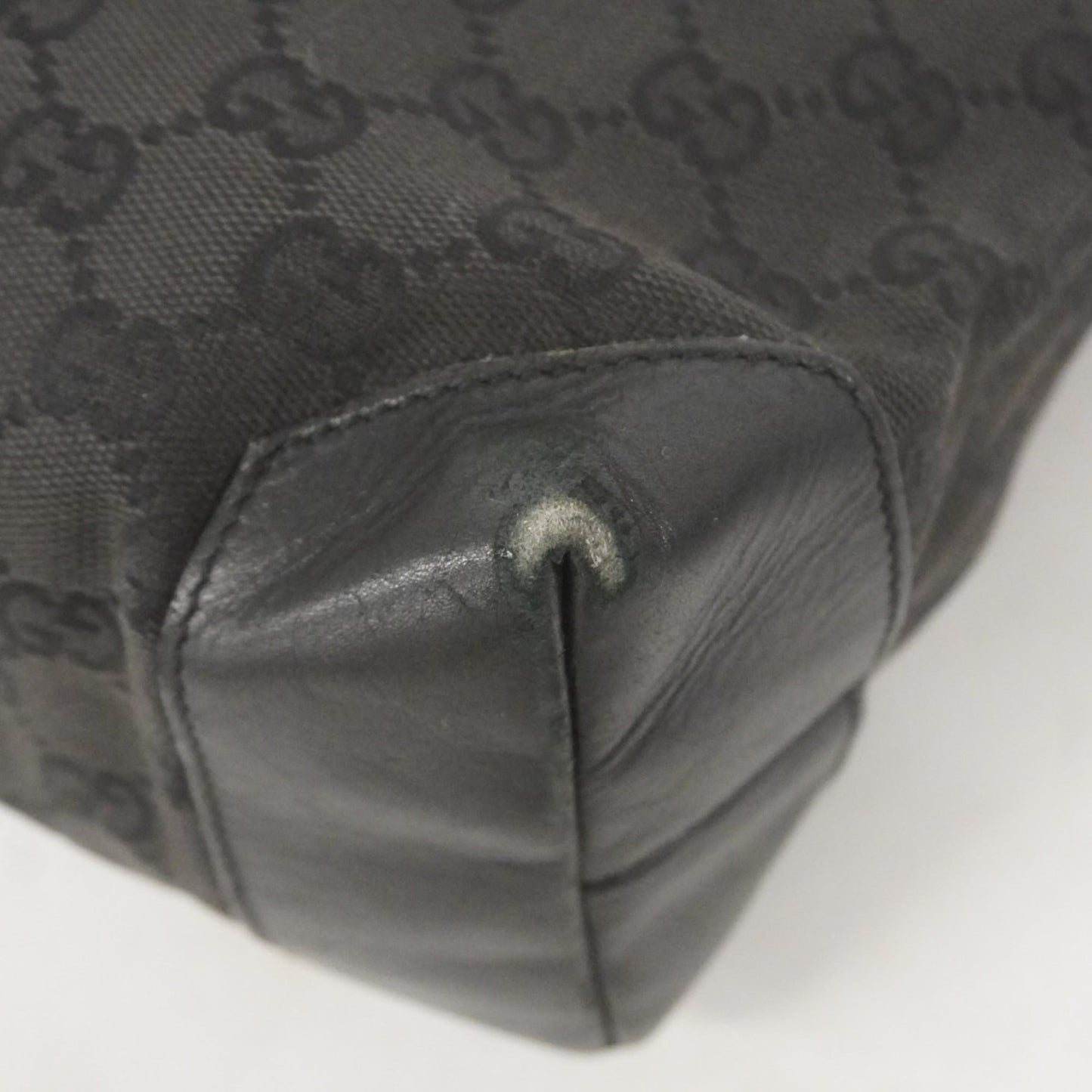 Gucci Black Canvas Tote Bag ( )