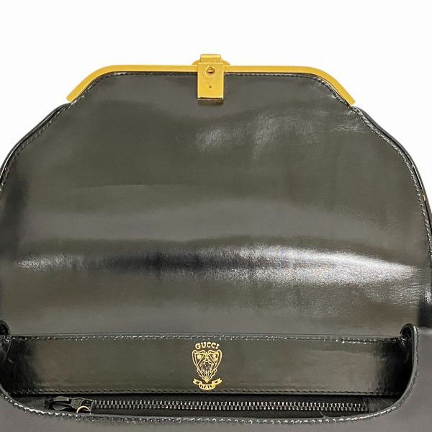 Gucci Black Leather Shoulder Bag ( )