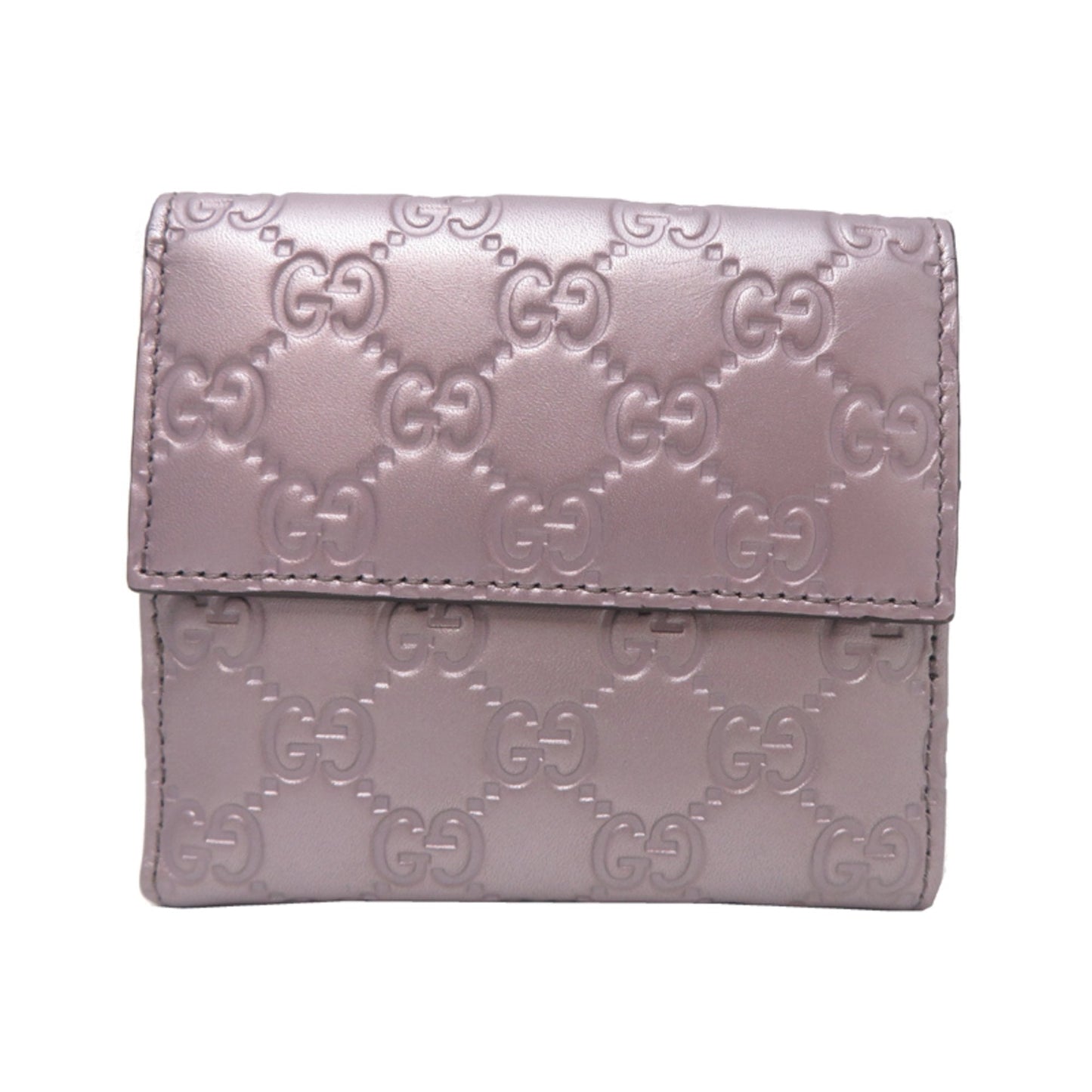 Gucci Metallic Pink Leather Wallet (Bi-Fold) ( )