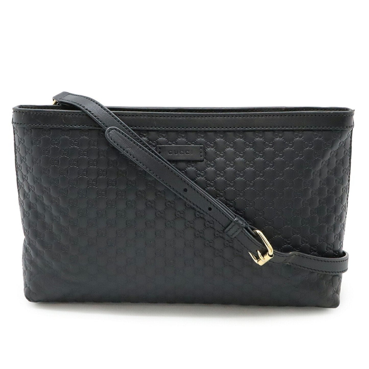 Gucci Black Leather Shoulder Bag ( )