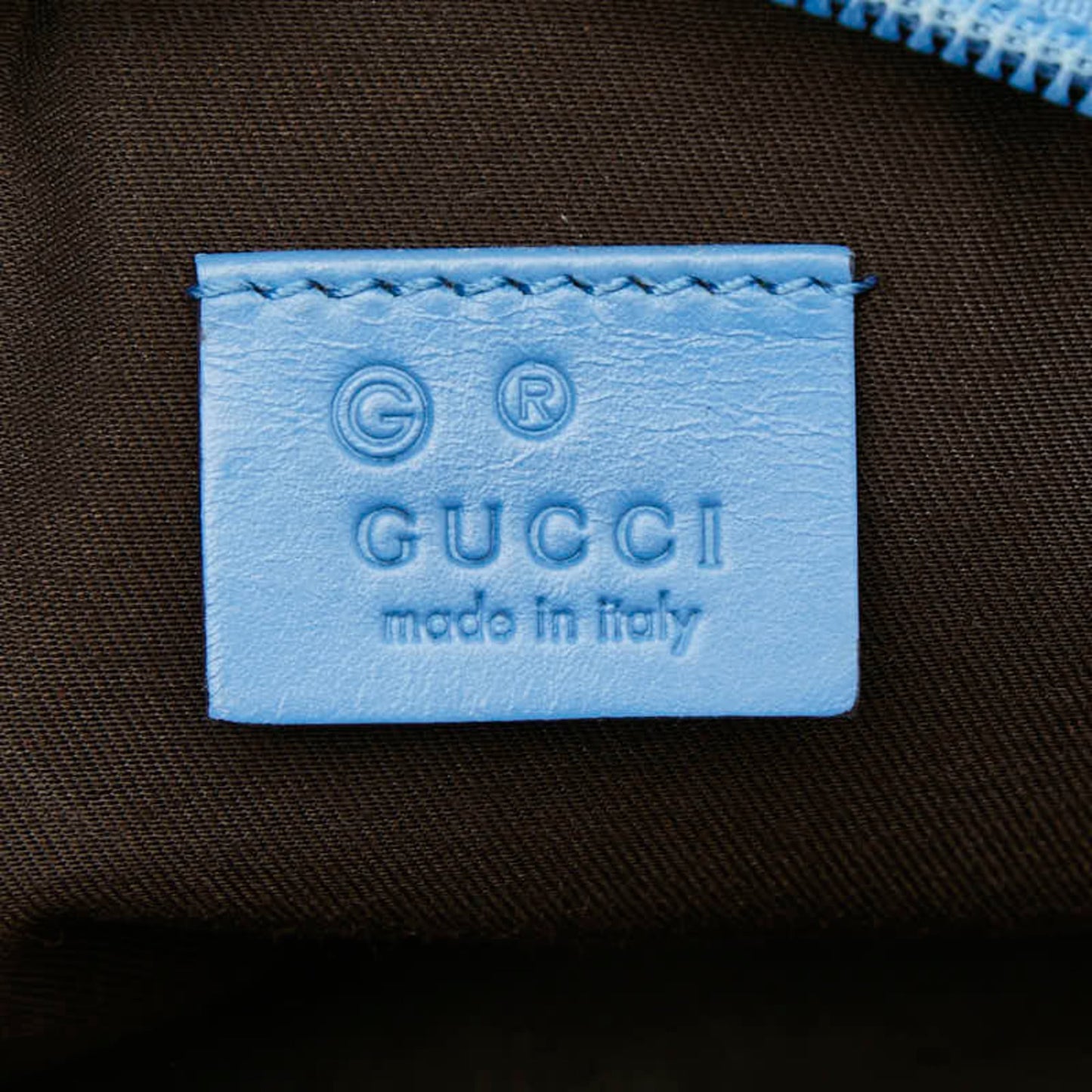 Gucci Blue Leather Pouch ( )
