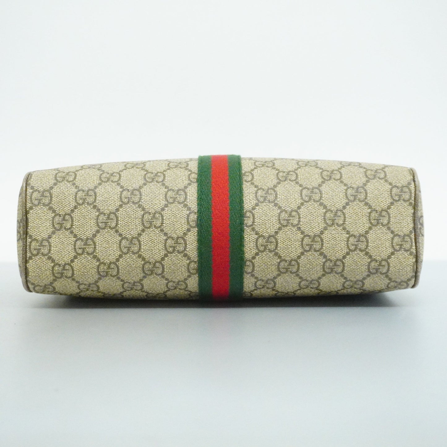 GUCCI Auth  Sherry Line Shoulder Bag 517080 GG Supreme,Leather Beige,Brown