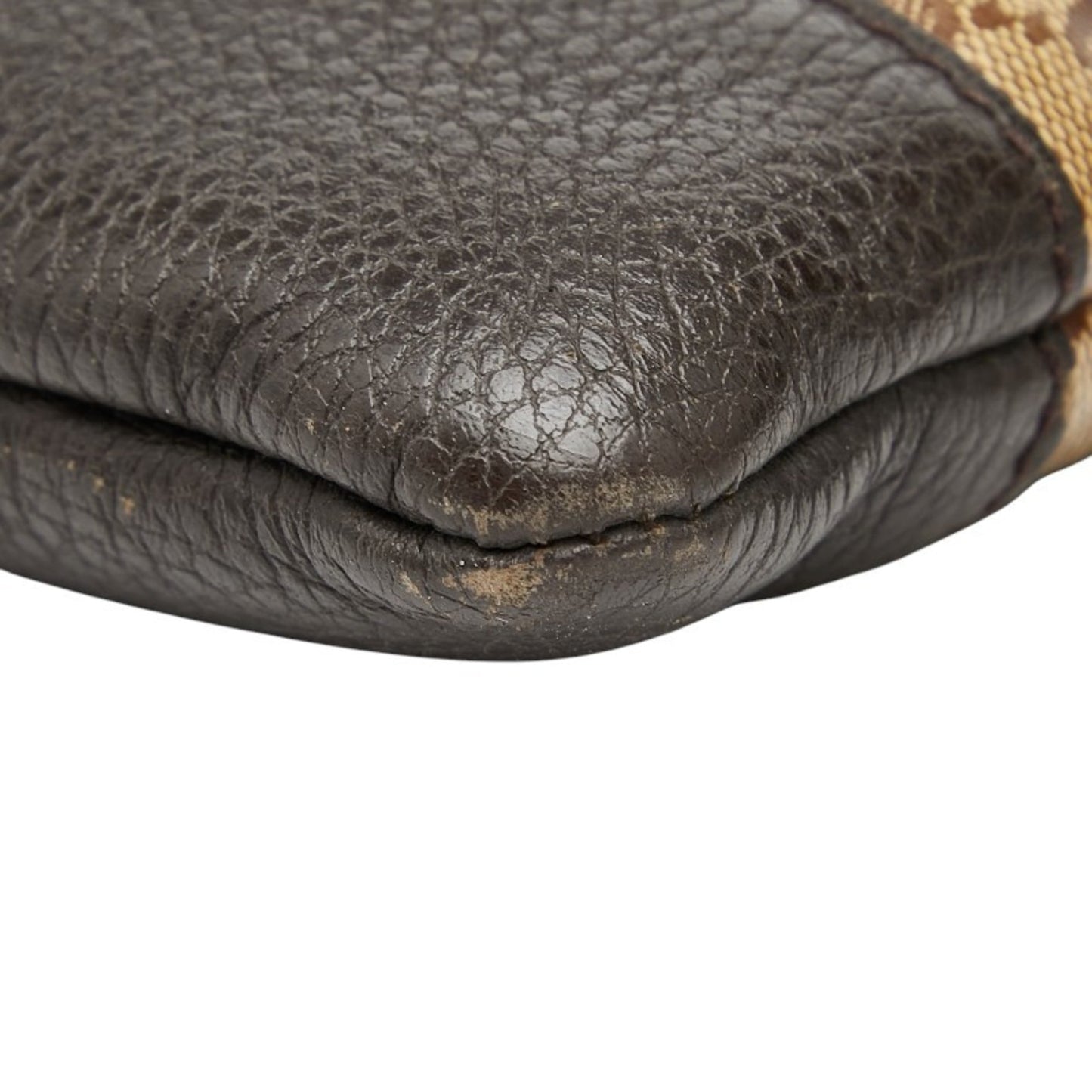 Gucci Beige Brown Pvc Leather Shoulder Bag ( )