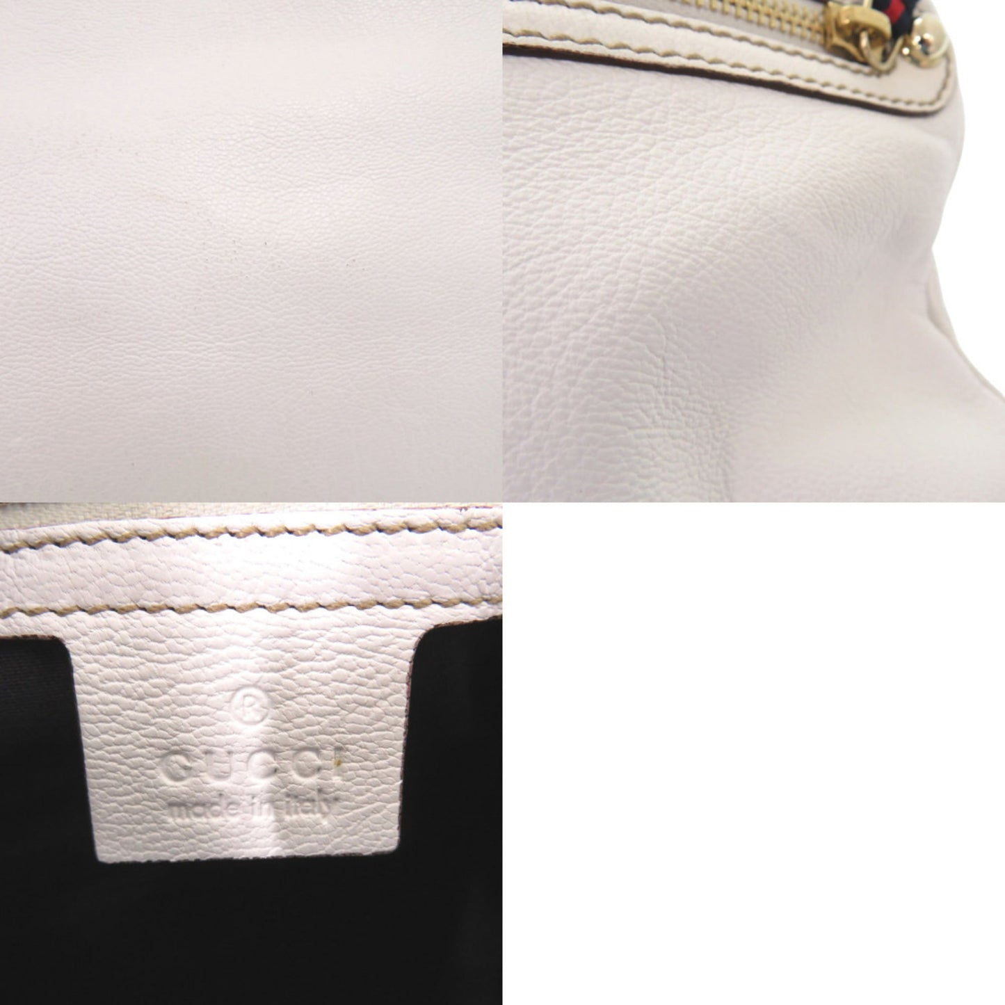 Gucci White Leather Shoulder Bag ( )