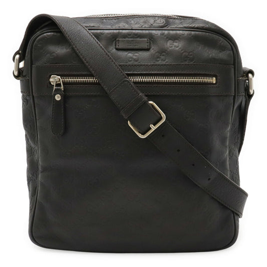 Gucci Black Leather Shoulder Bag ( )