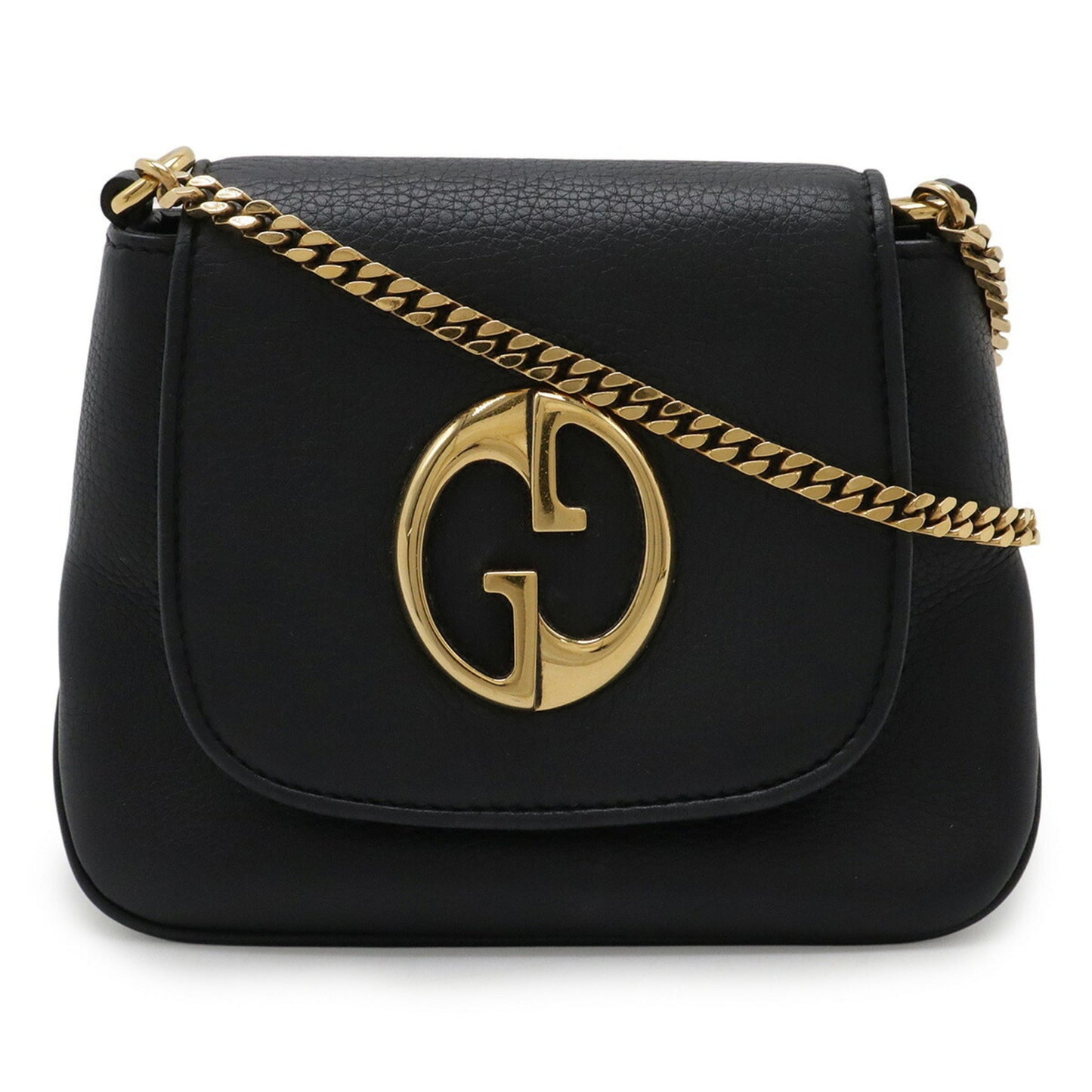 Gucci Black Leather Pochette Shoulder Bag ( )