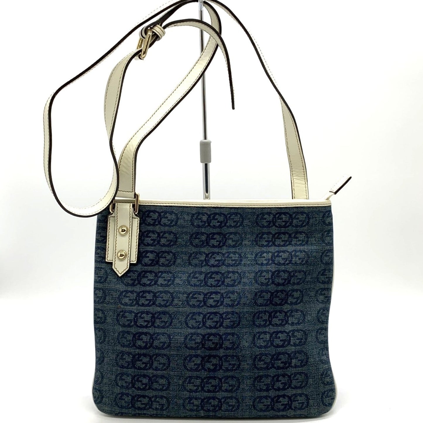 Gucci Blue Denim Shoulder Bag ( )