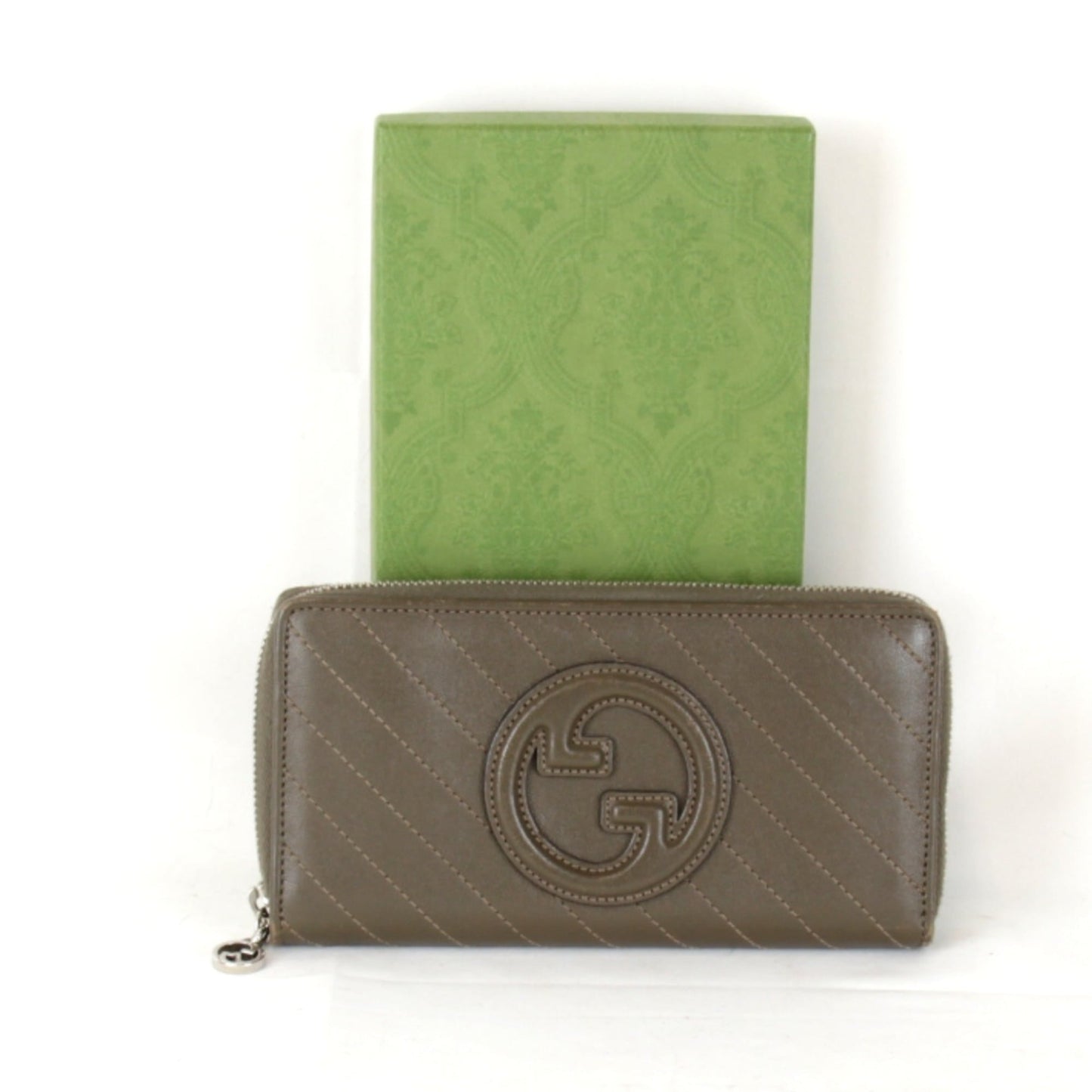 Gucci Brown Leather Long Wallet (Bi-Fold) ( )