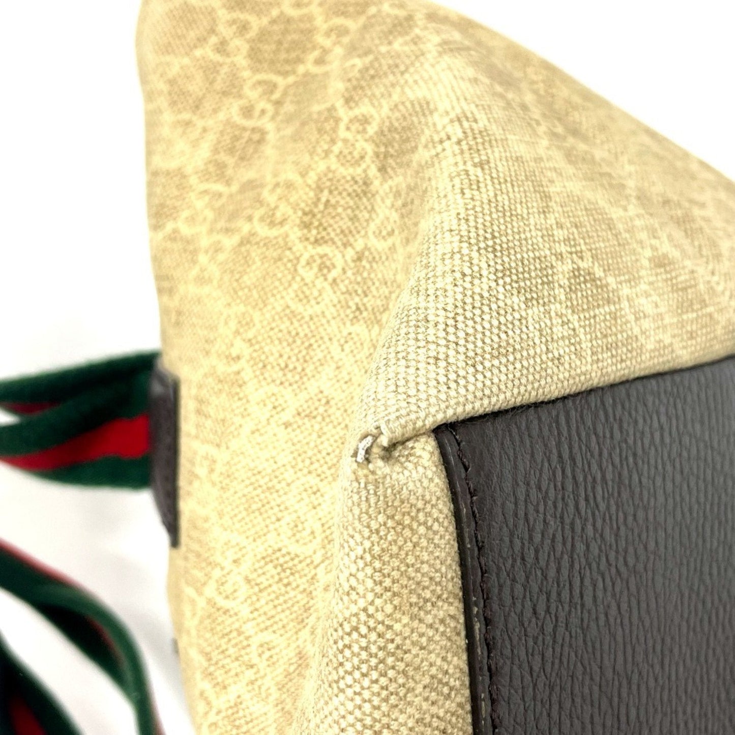 Gucci Beige Gg Canvas Tote Bag ( )