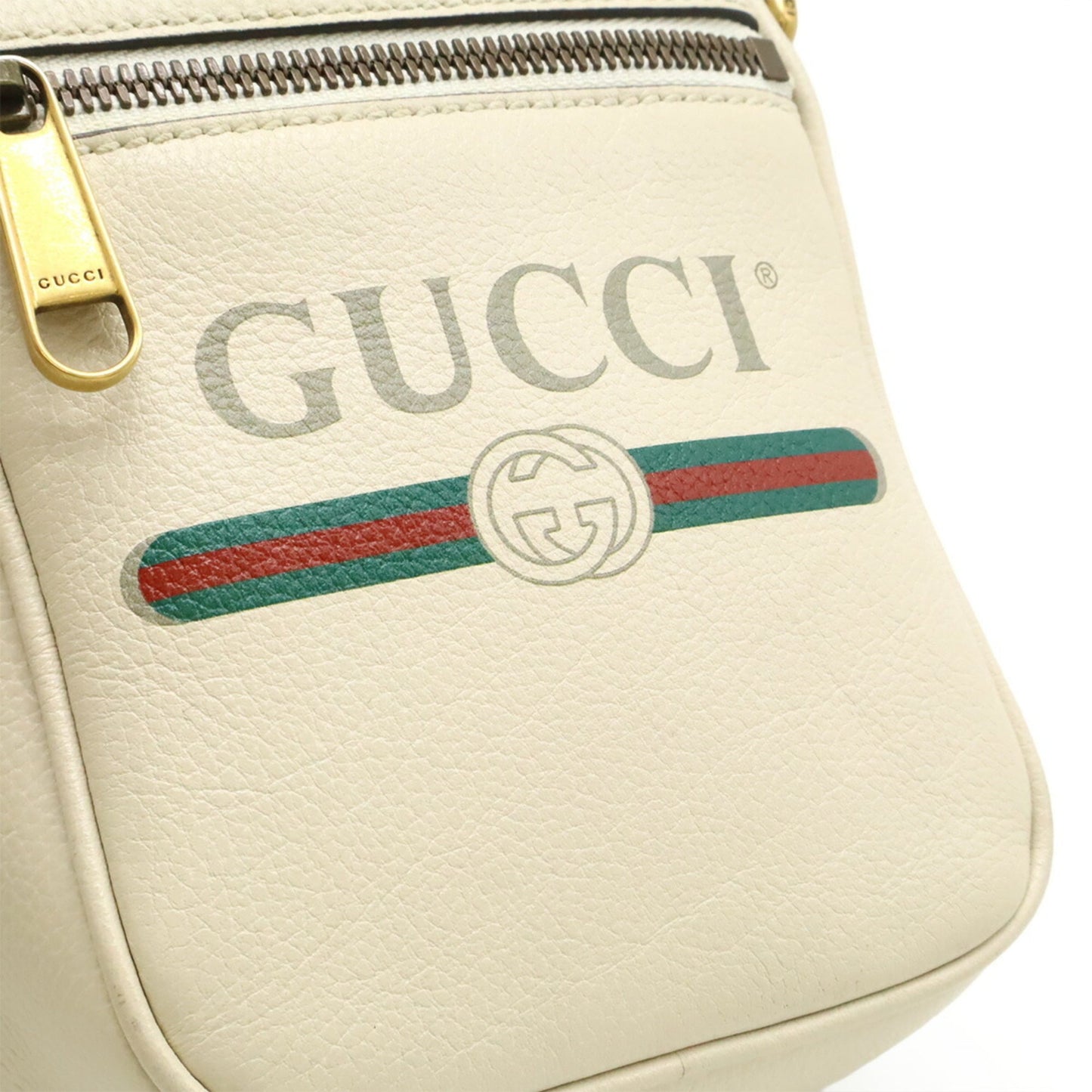 Gucci Ivory Leather Pochette Shoulder Bag ( )