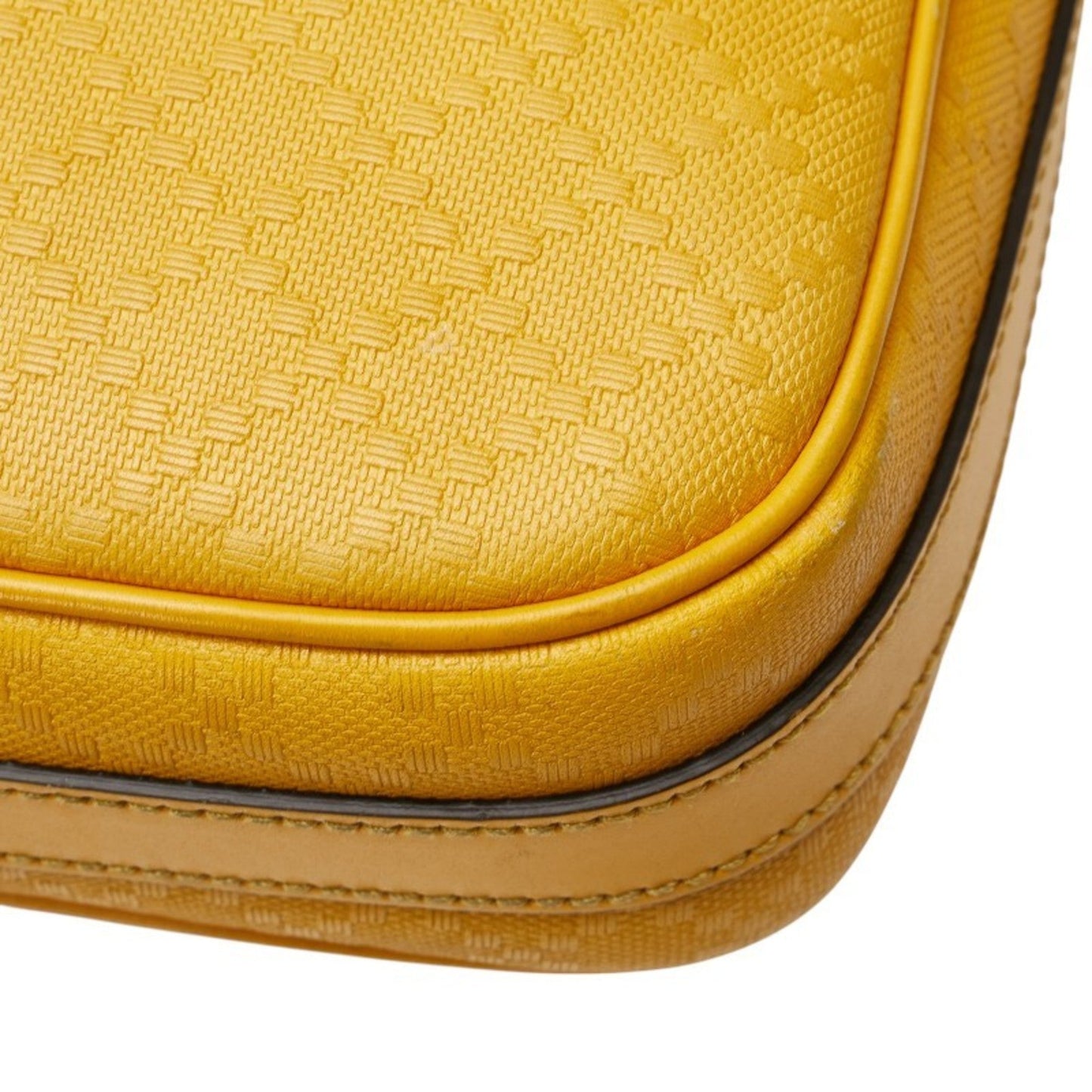 Gucci Diamante Yellow Leather Shoulder Bag ( )