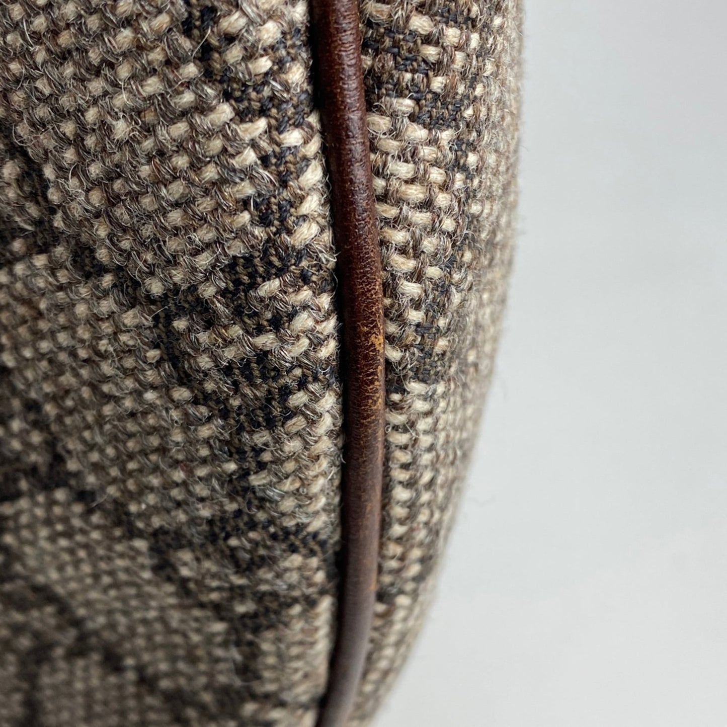 Gucci Brown Fabric Leather Shoulder Bag ( )