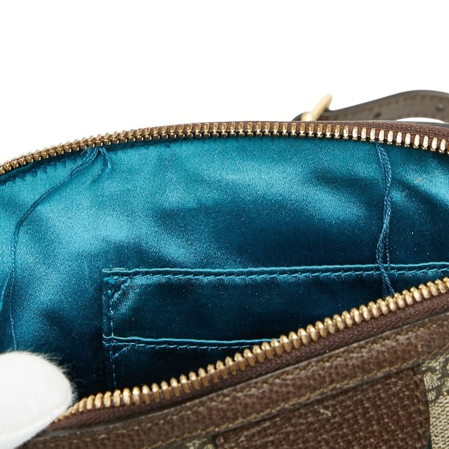Gucci Beige Brown Suede Leather Shoulder Bag ( )