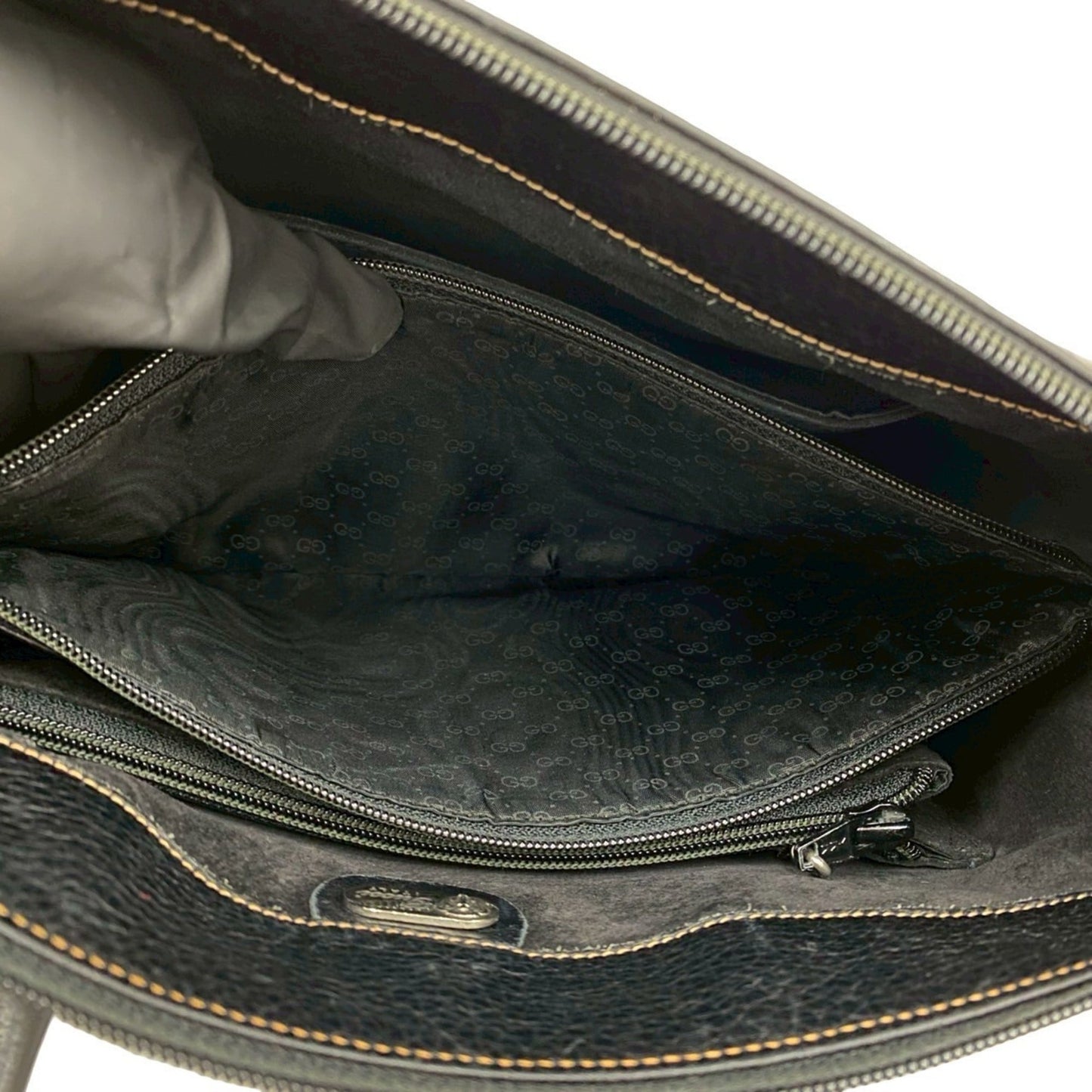 Gucci Black Leather Boston Bag Handbag ( )