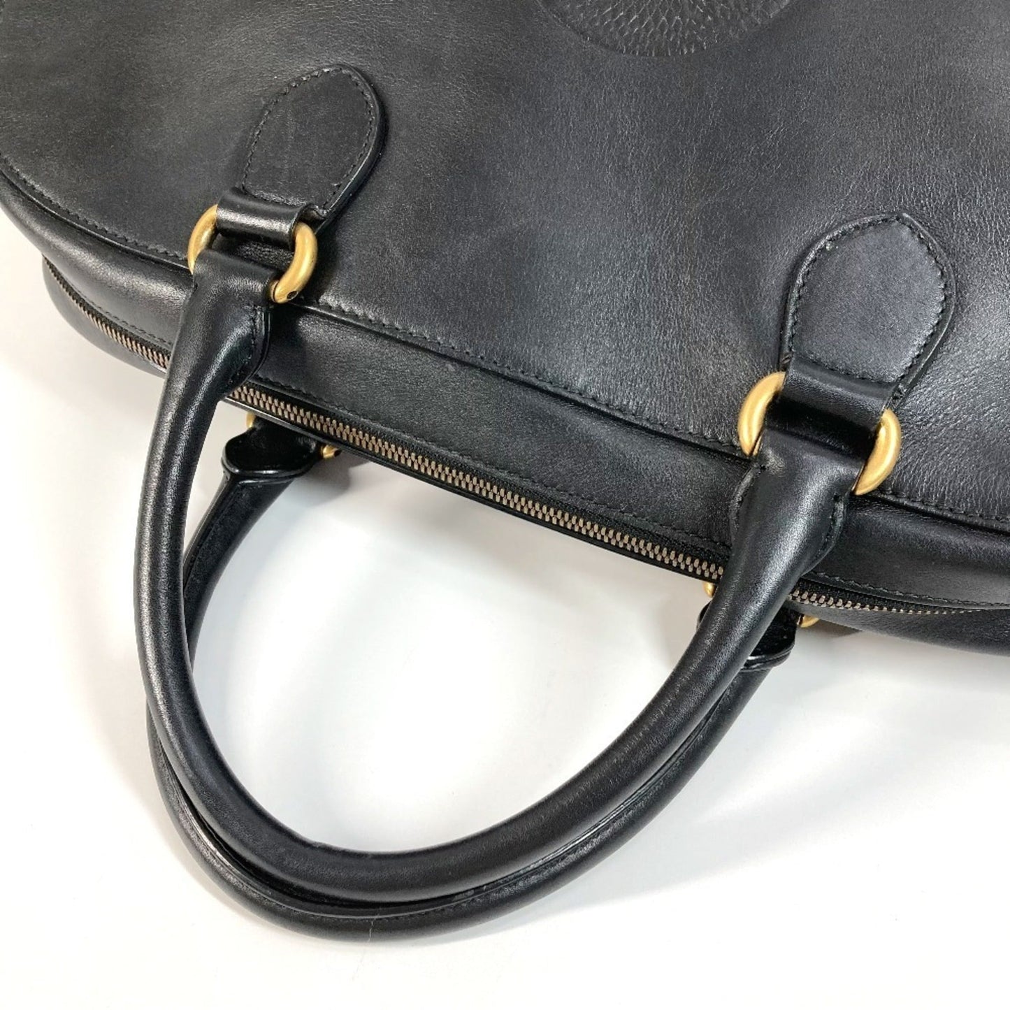 Gucci Black Leather Boston Bag Shoulder Bag ( )