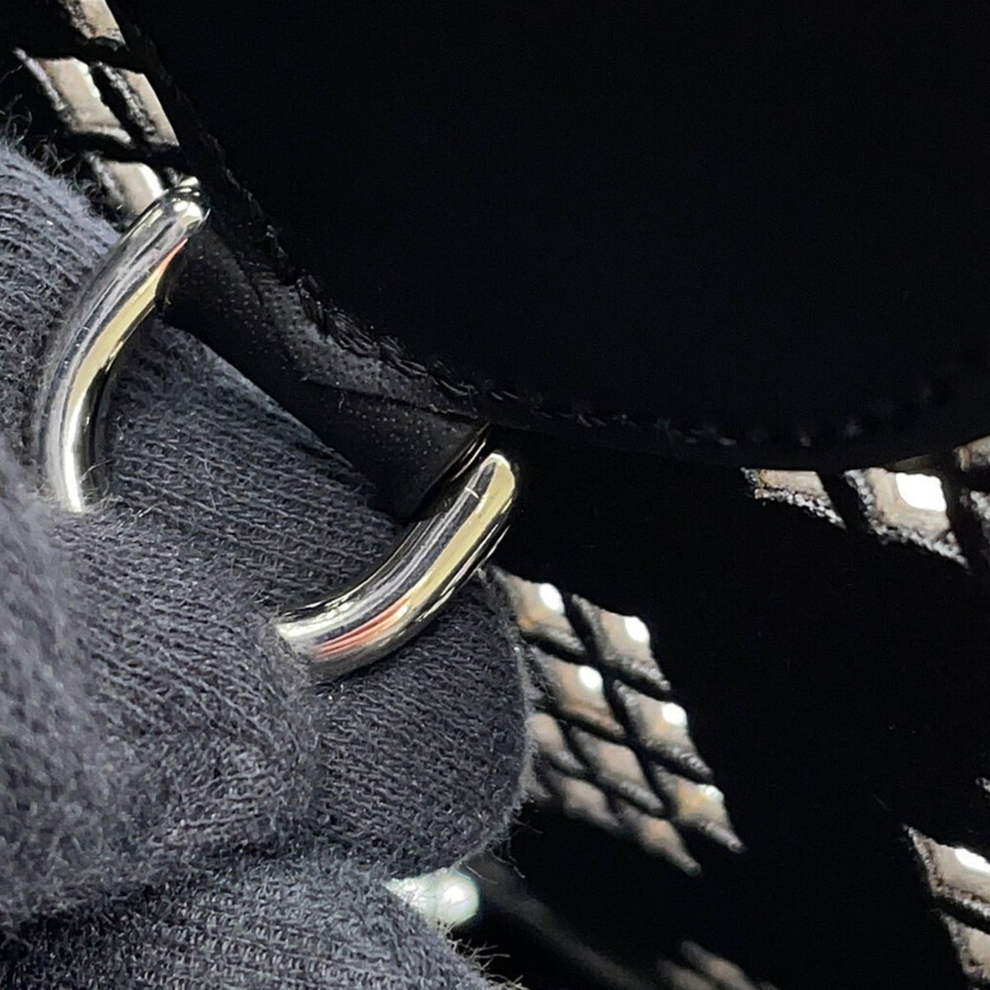 Gucci Black Gg Leather Tote Bag ( )