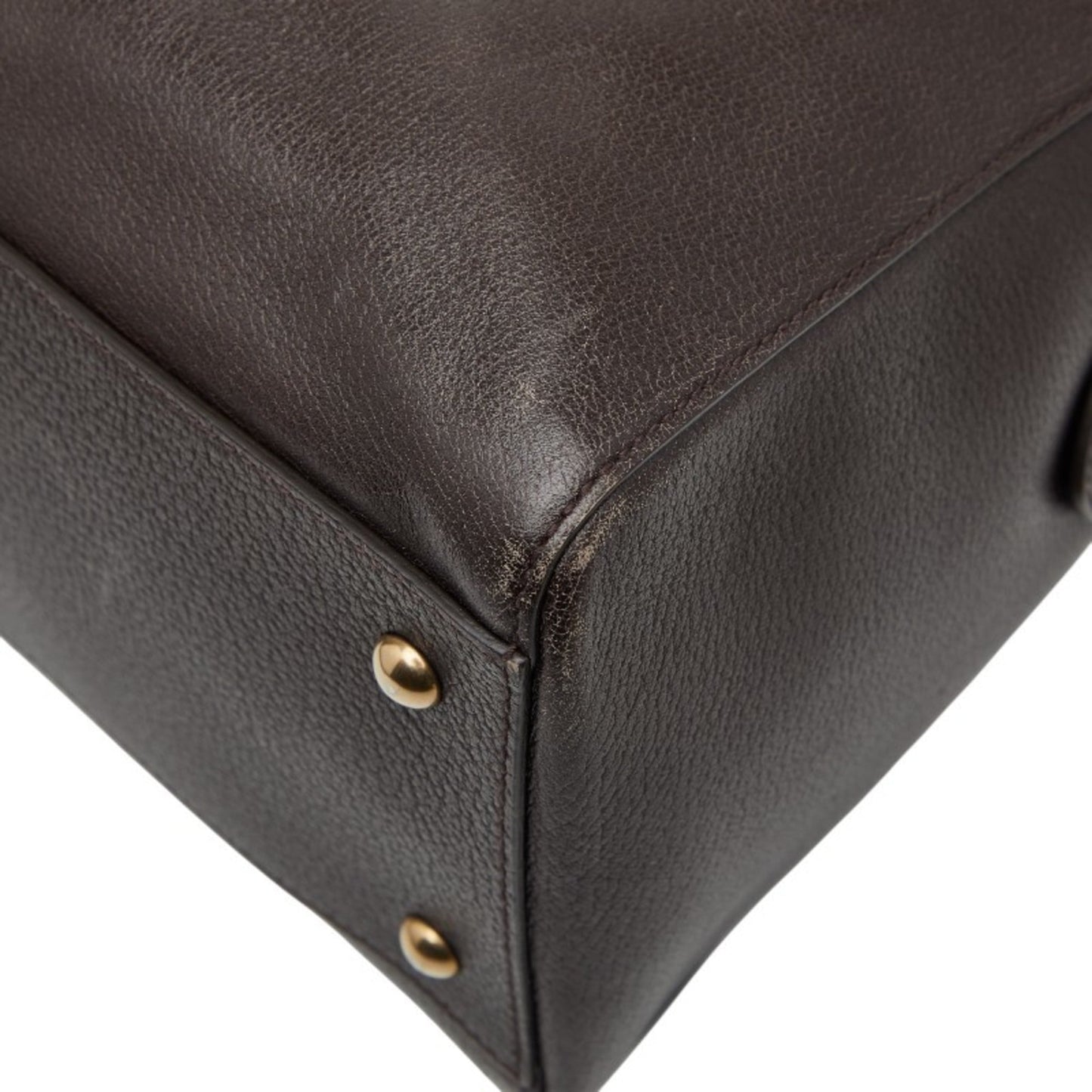 Gucci Brown Leather Boston Bag Shoulder Bag ( )