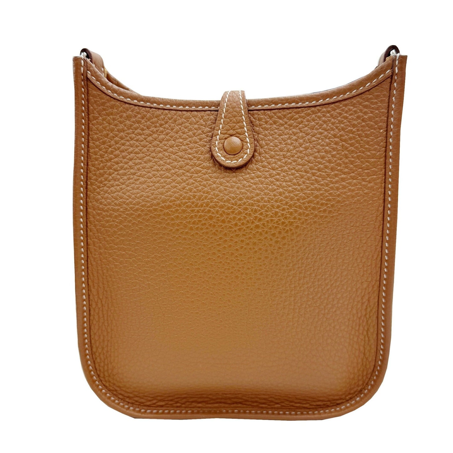 Hermes Gold Taurillon Clemence Leather Shoulder Bag ( )