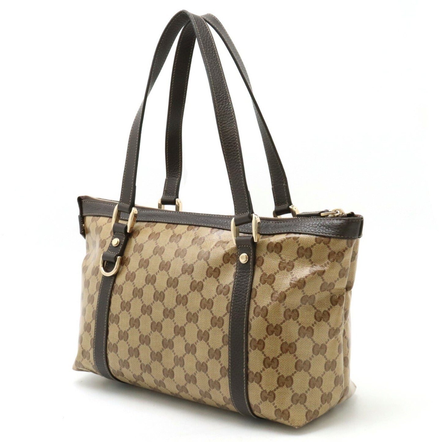 Gucci Leather Canvas Tote
