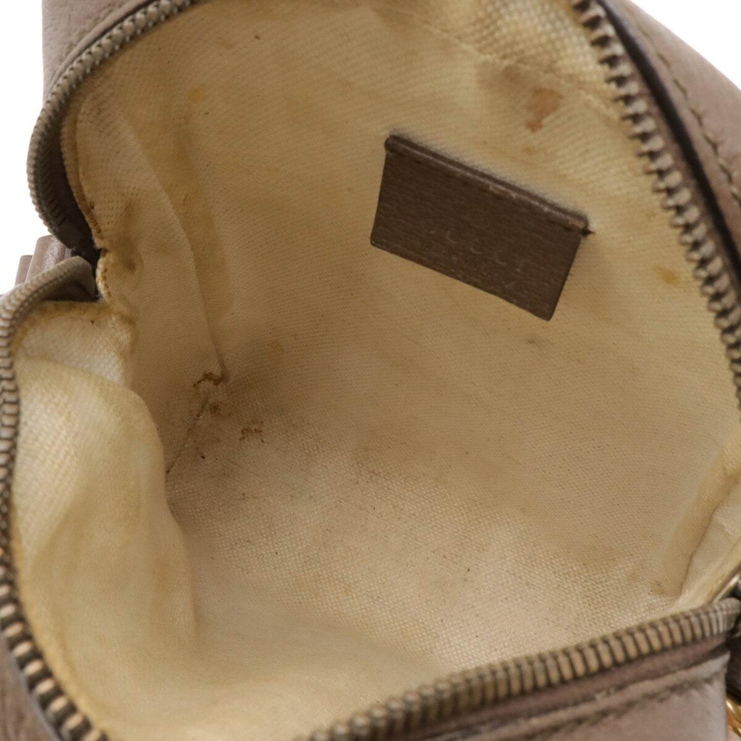 Gucci Beige Brown Green Red Color Gg Supreme Canvas Pvc Leather Pochette Shoulder Bag ( )