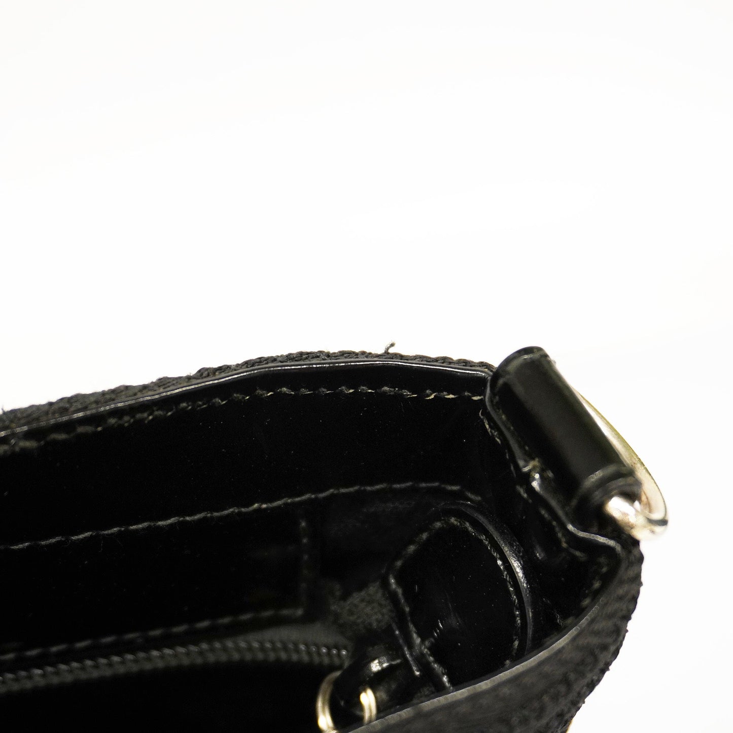 GUCCI Auth  Bamboo Tote Bag 000 1998 0540 Women's Canvas Black