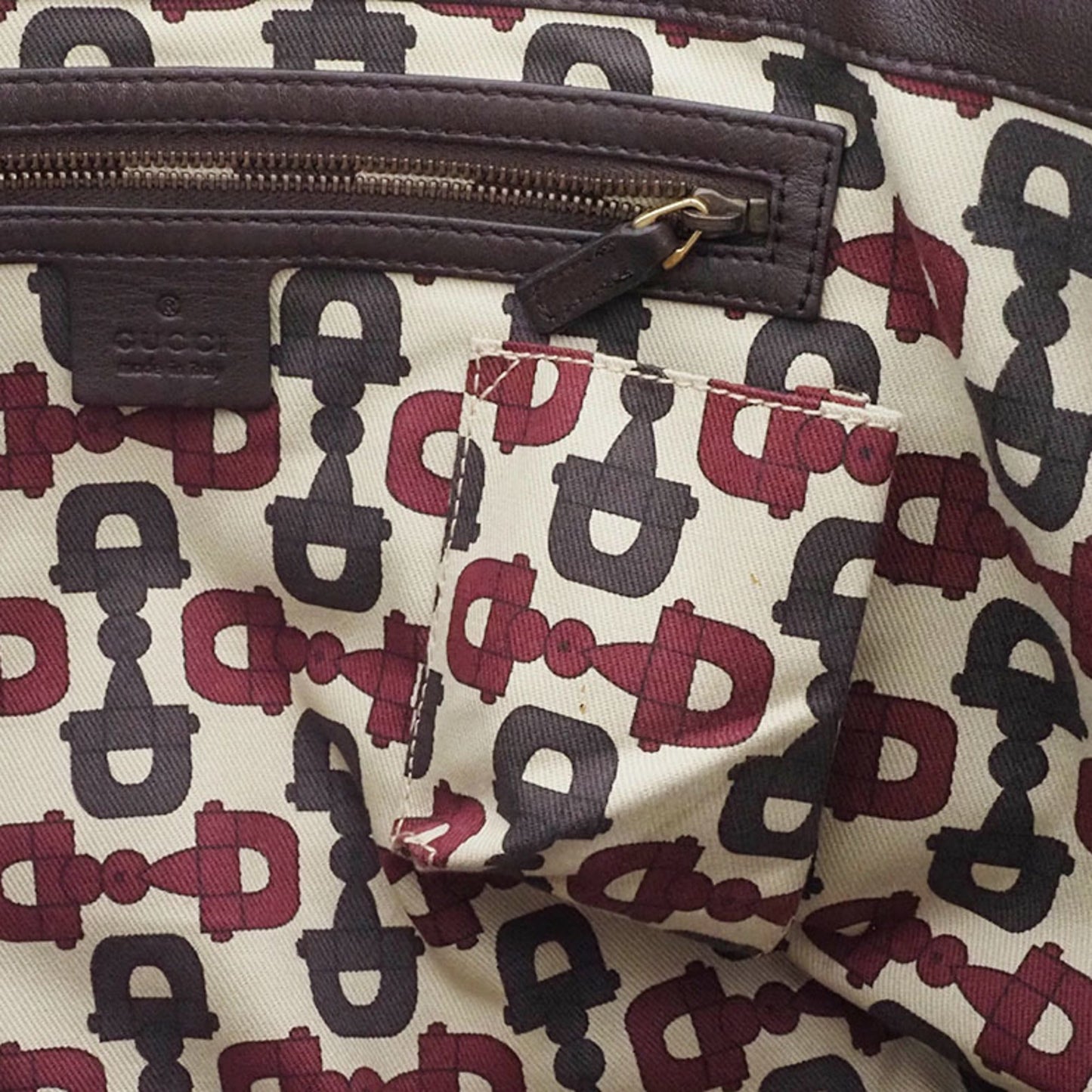 Gucci Guccissima Brown Leather Shoulder Bag Tote Bag ( )