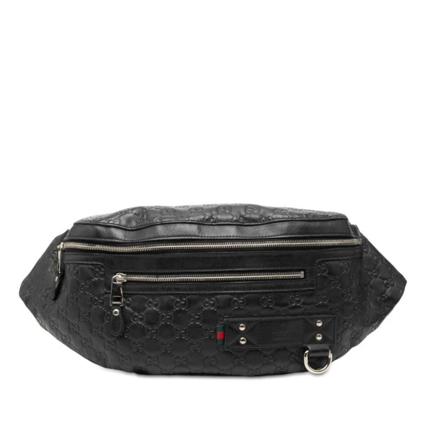 Gucci Guccissima Black Leather Sling Bag ( )