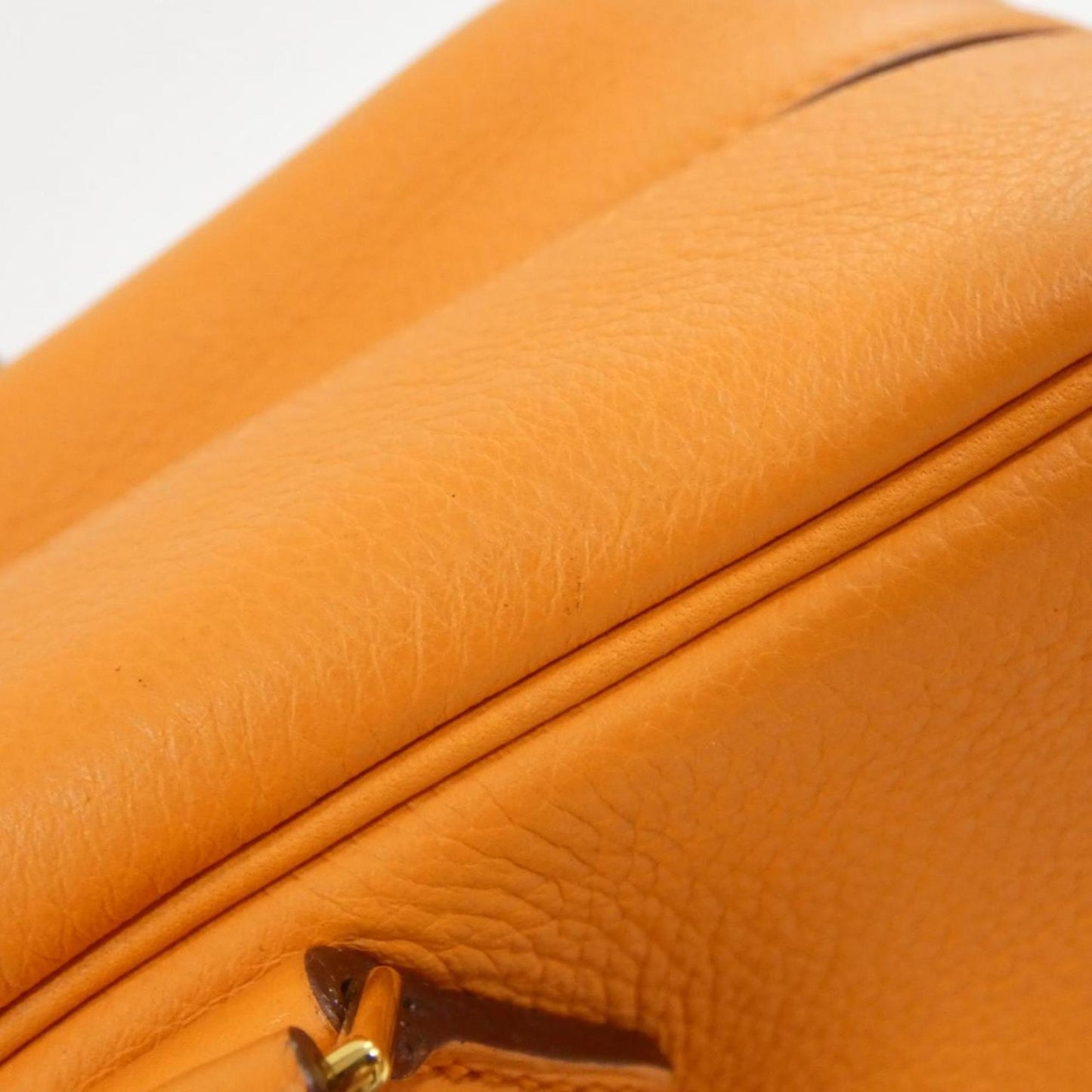 Hermes Orange Togo Leather Handbag ( )